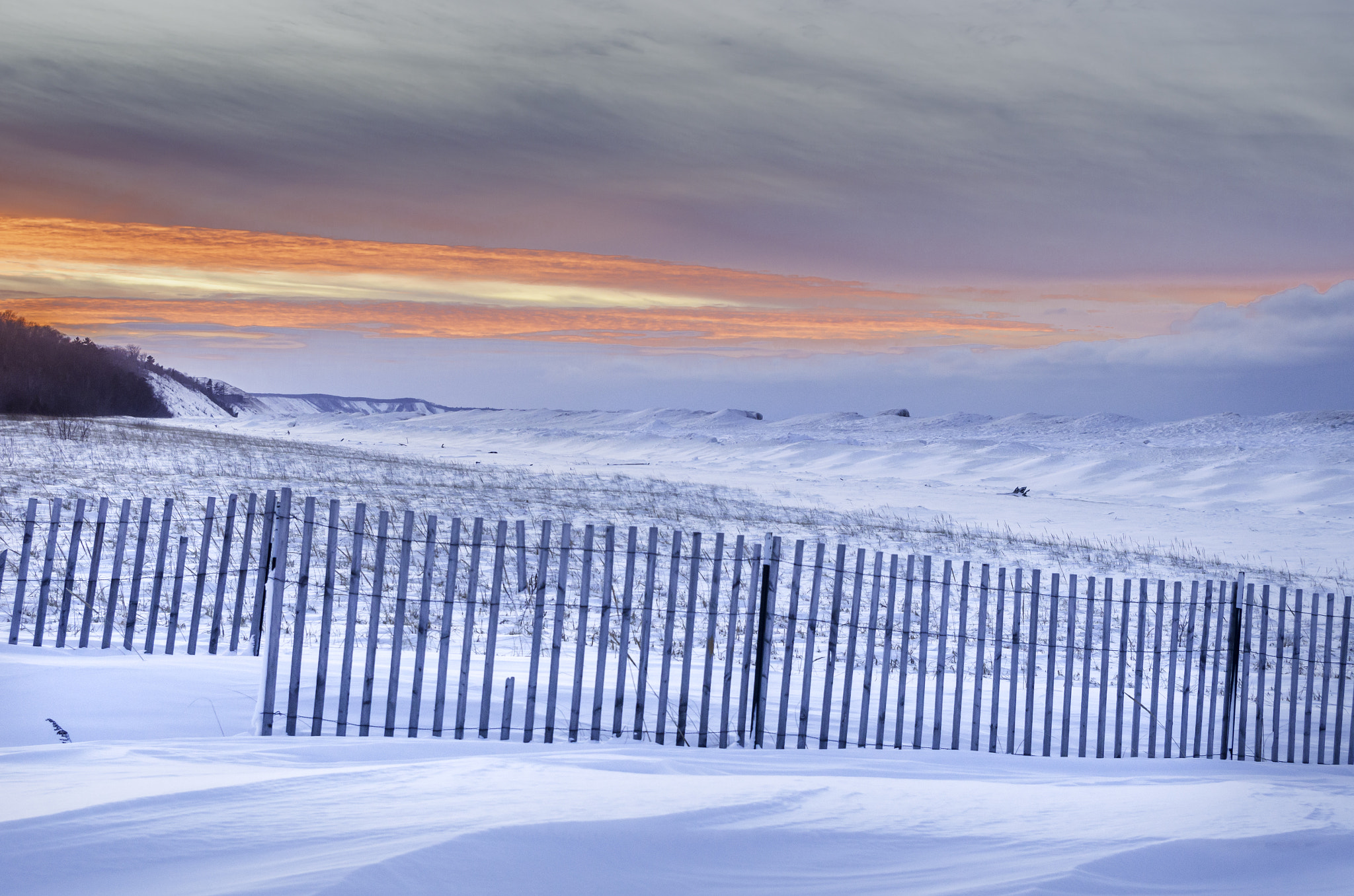 Pentax smc DA 18-55mm F3.5-5.6 ED AL II (IF) sample photo. Winter sunset photography