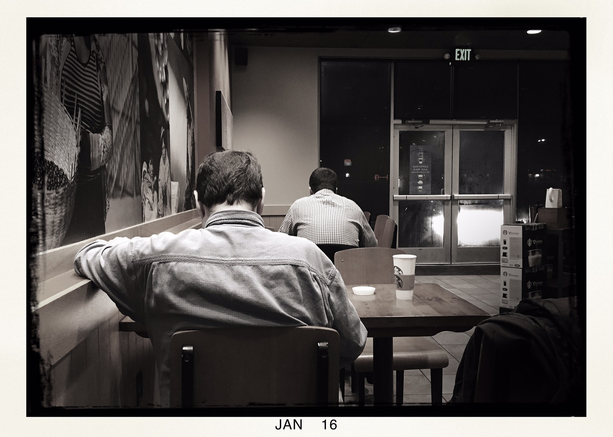 Hipstamatic 305 sample photo. Coffee shop socializing. photography