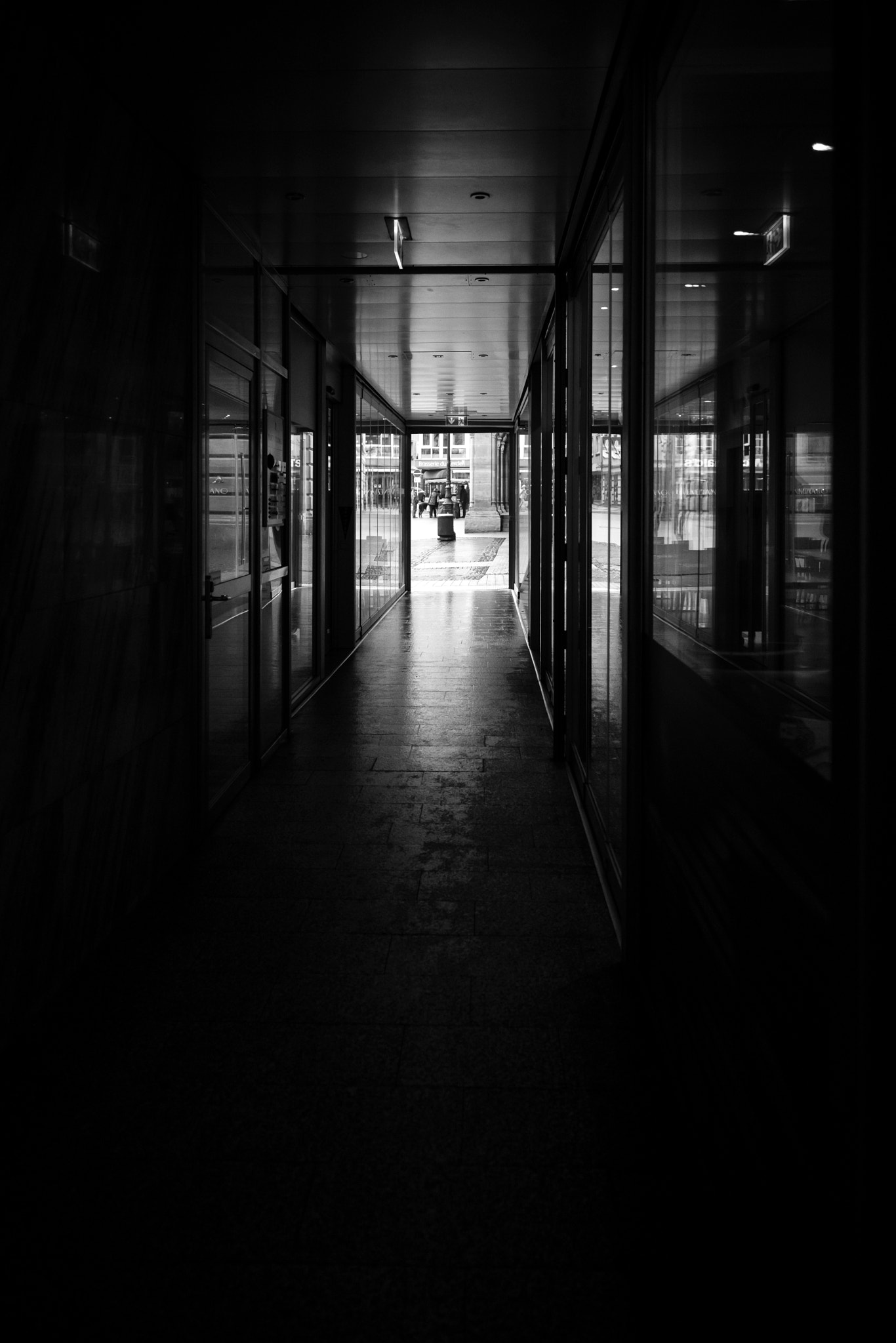 Sony a7 II + Canon EF 24mm F2.8 IS USM sample photo. Dark corridor photography