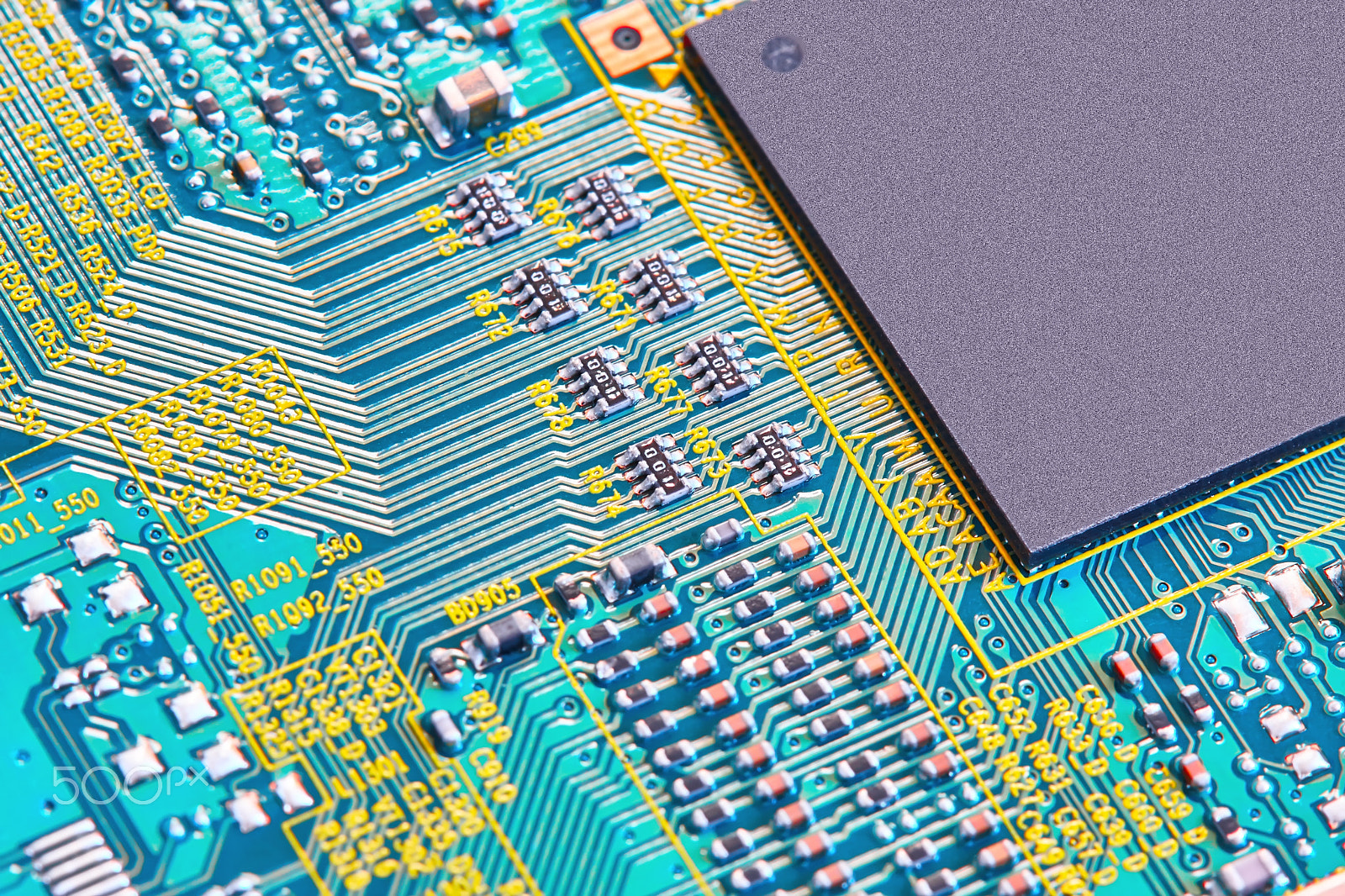 Canon EOS 40D + Canon EF 100mm F2.8 Macro USM sample photo. Electronic circuit board close up. photography