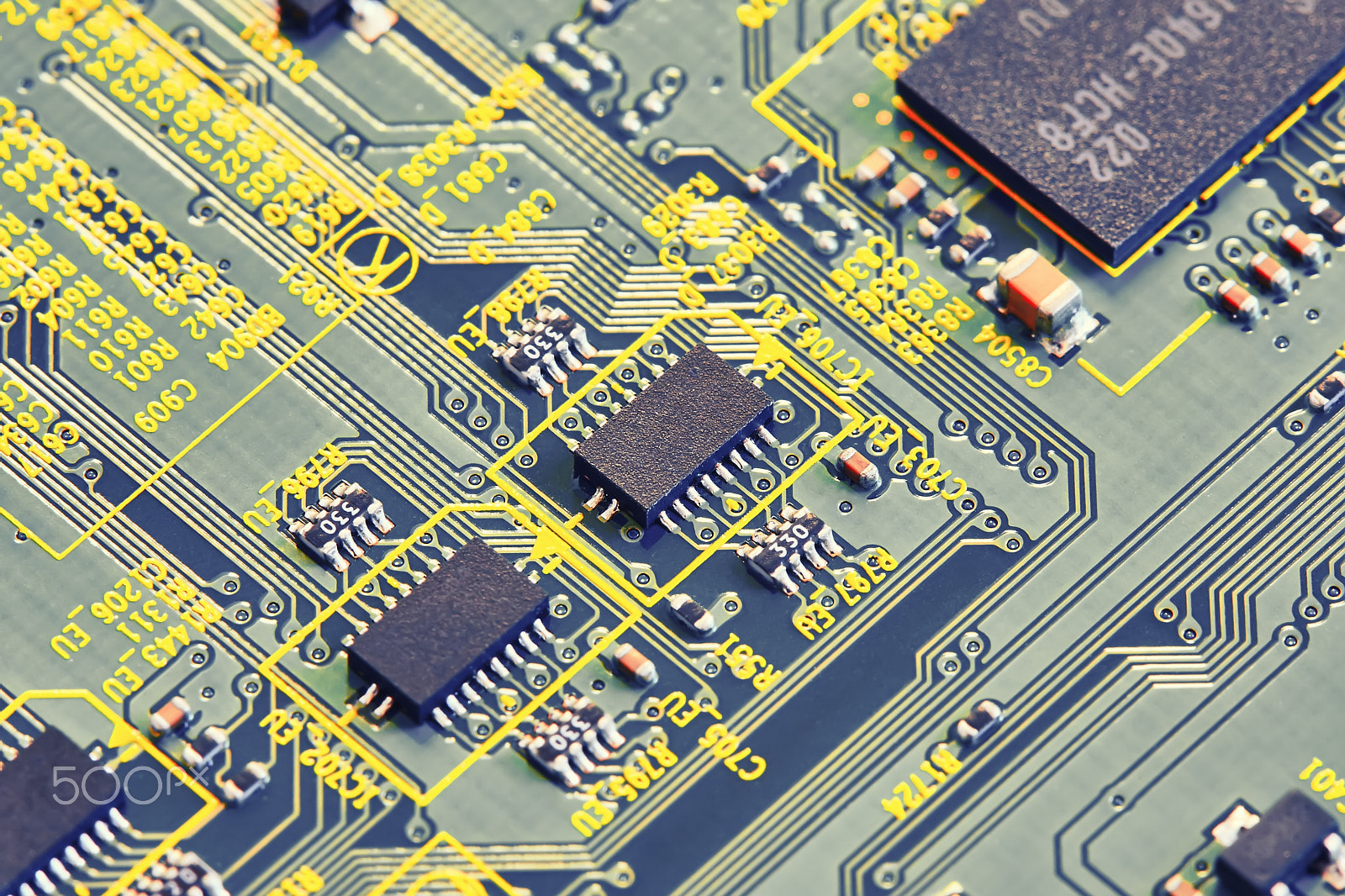 Canon EOS 40D + Canon EF 100mm F2.8 Macro USM sample photo. Electronic circuit board close up. photography