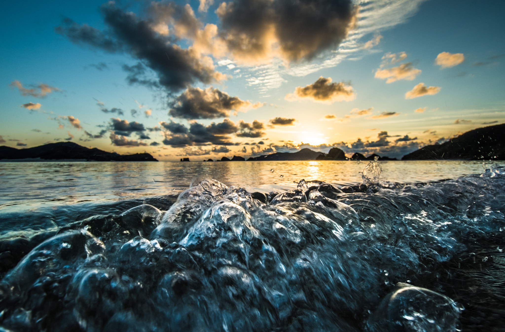 Nikon D810 + Sigma 10-20mm F3.5 EX DC HSM sample photo. Sunset of zamami island (ama beach) photography
