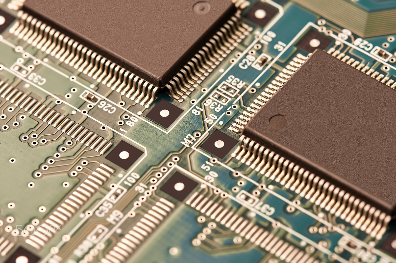 Canon EOS 40D + Canon EF 100mm F2.8 Macro USM sample photo. Electronic circuit board close up. photography