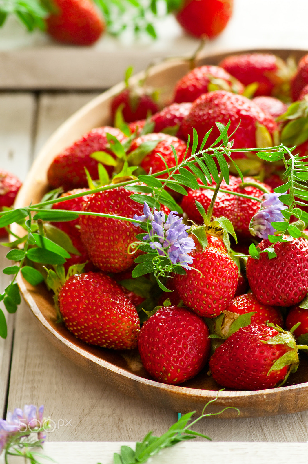 Nikon D300S + AF Nikkor 70-210mm f/4-5.6D sample photo. Fresh strawberry photography