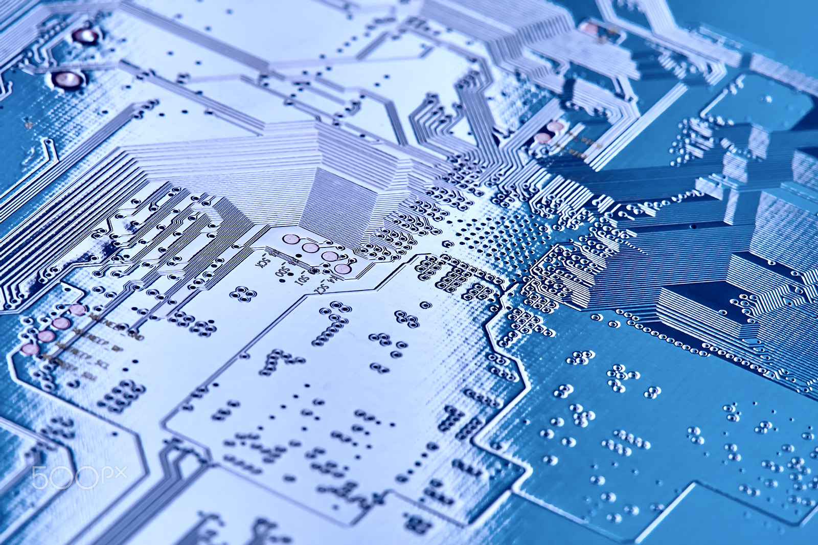 Canon EOS 40D + Canon EF 100mm F2.8 Macro USM sample photo. Electronic circuit board close up. photography