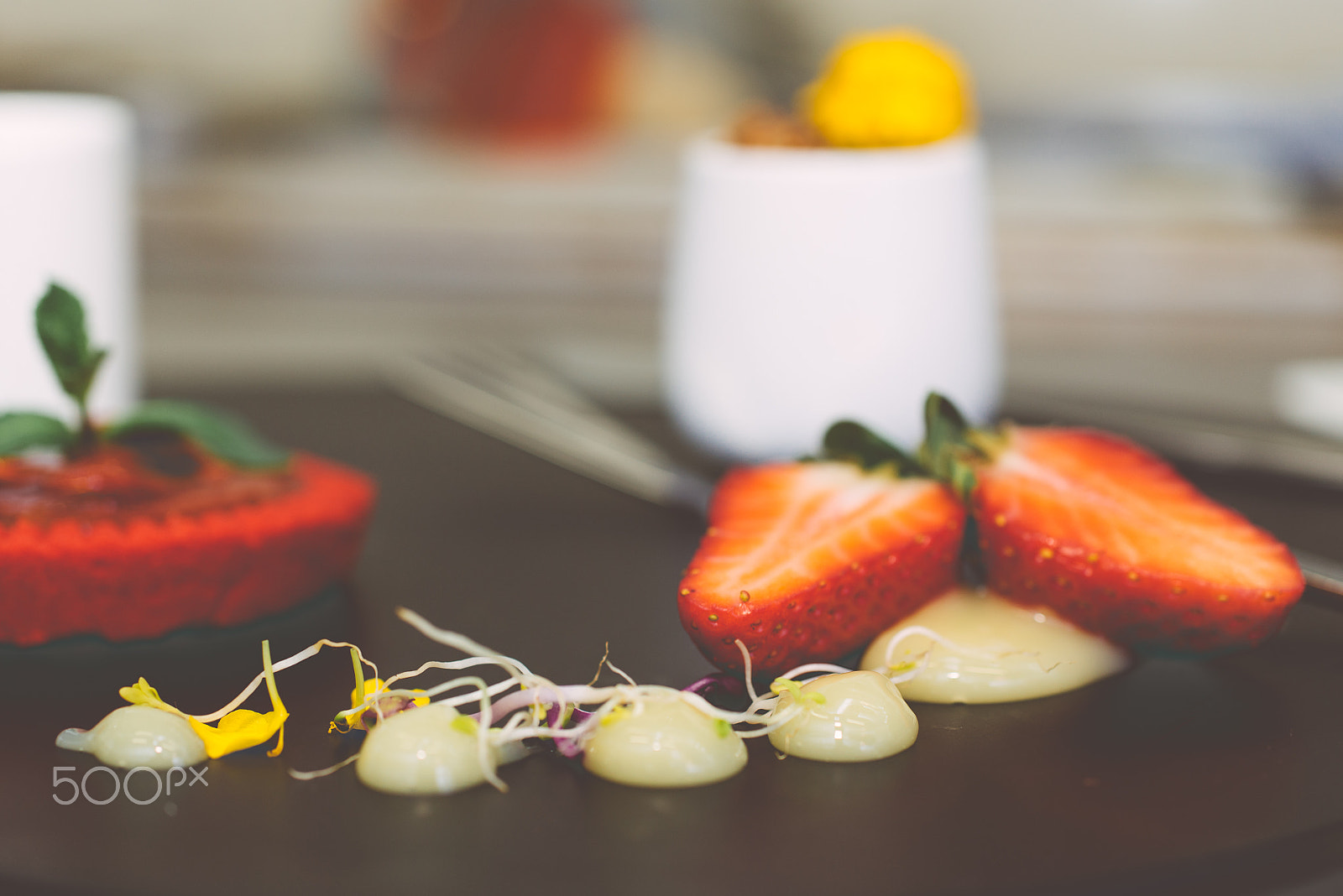 Nikon D610 + Sigma 50mm F2.8 EX DG Macro sample photo. Vegan dessert with hemp,and goji seeds photography