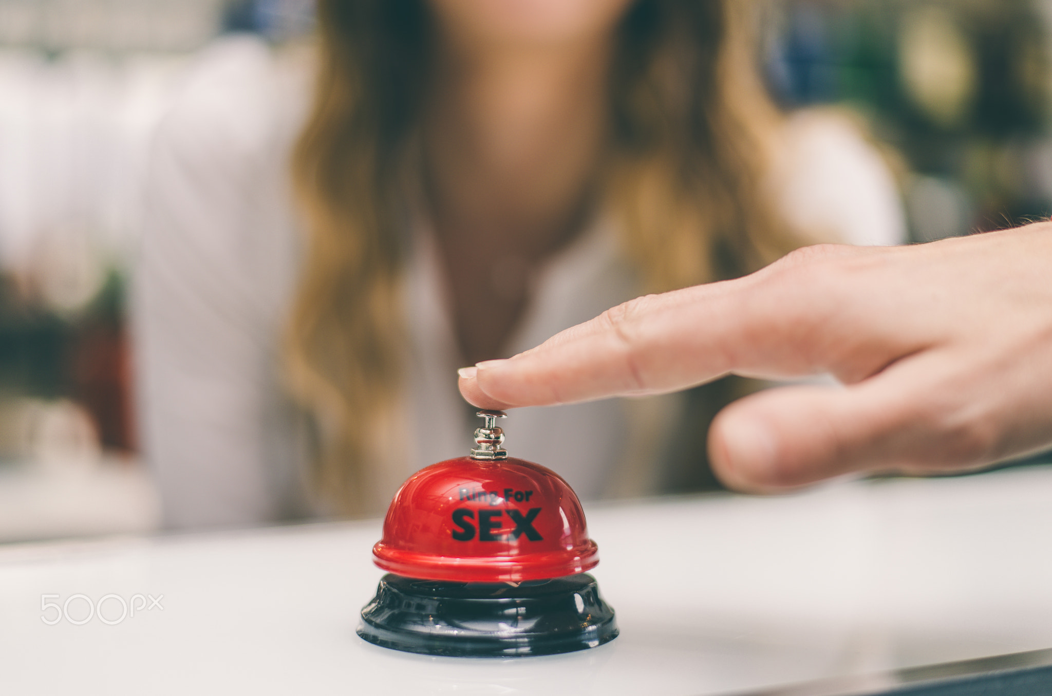 Sex bell on a reception desk