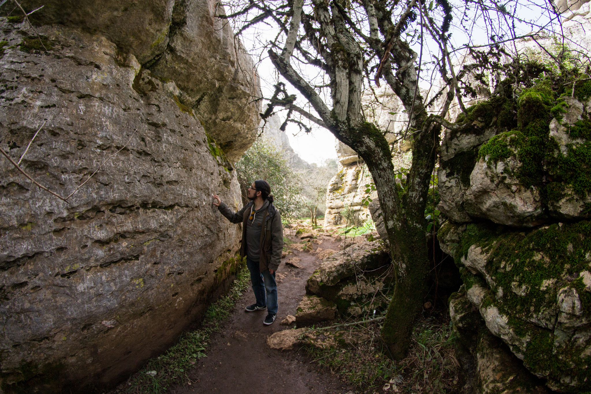 Samyang 8mm F3.5 Aspherical IF MC Fisheye sample photo. Paths of torcal photography