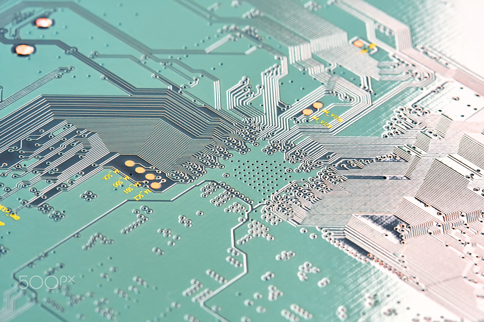 Canon EOS 40D + Canon EF 100mm F2.8 Macro USM sample photo. Electronic circuit board close up. photography