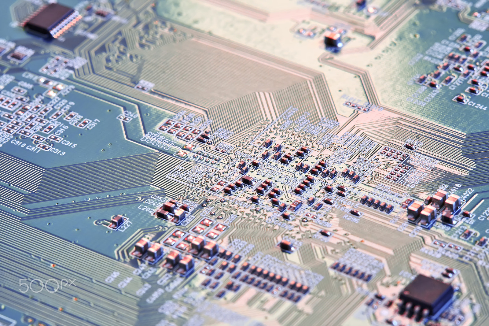 Canon EOS 40D + Canon EF 100mm F2.8 Macro USM sample photo. Electronic circuit board close up. photography