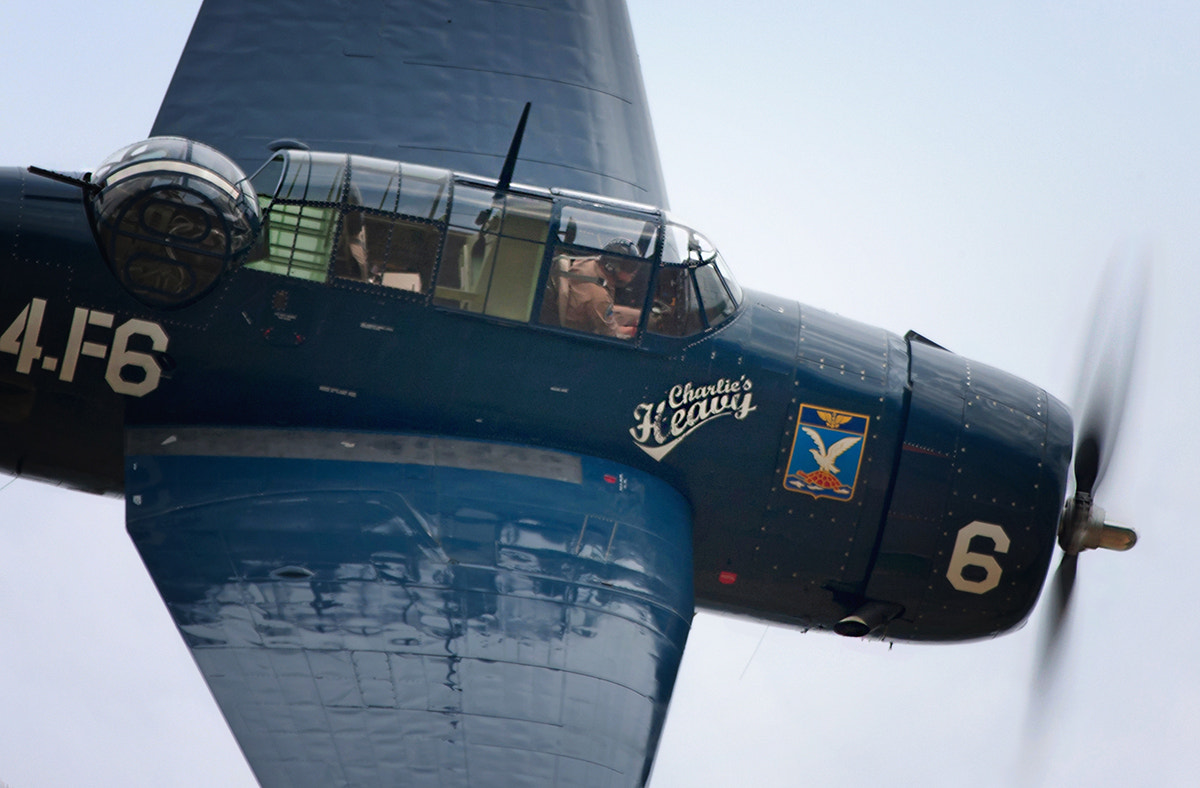 Canon EF 300mm F4L IS USM sample photo. Grumman tbm avenger - detail photography