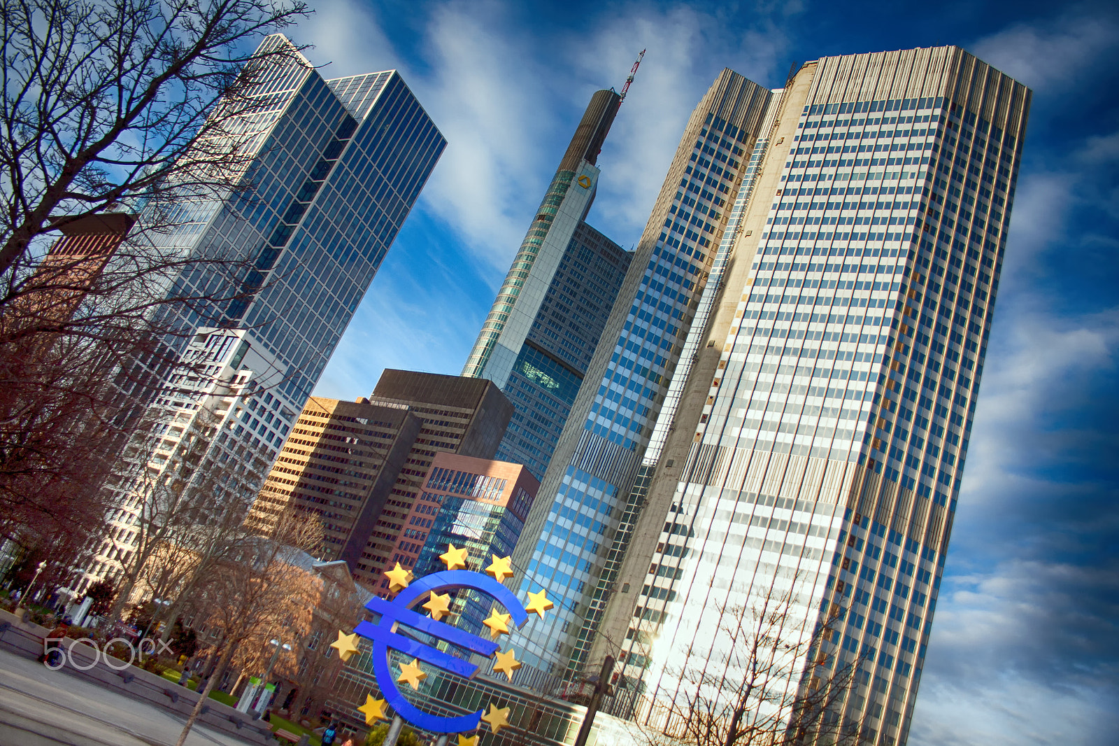Canon EF-S 18-55mm F3.5-5.6 sample photo. European central bank, frankfurt photography