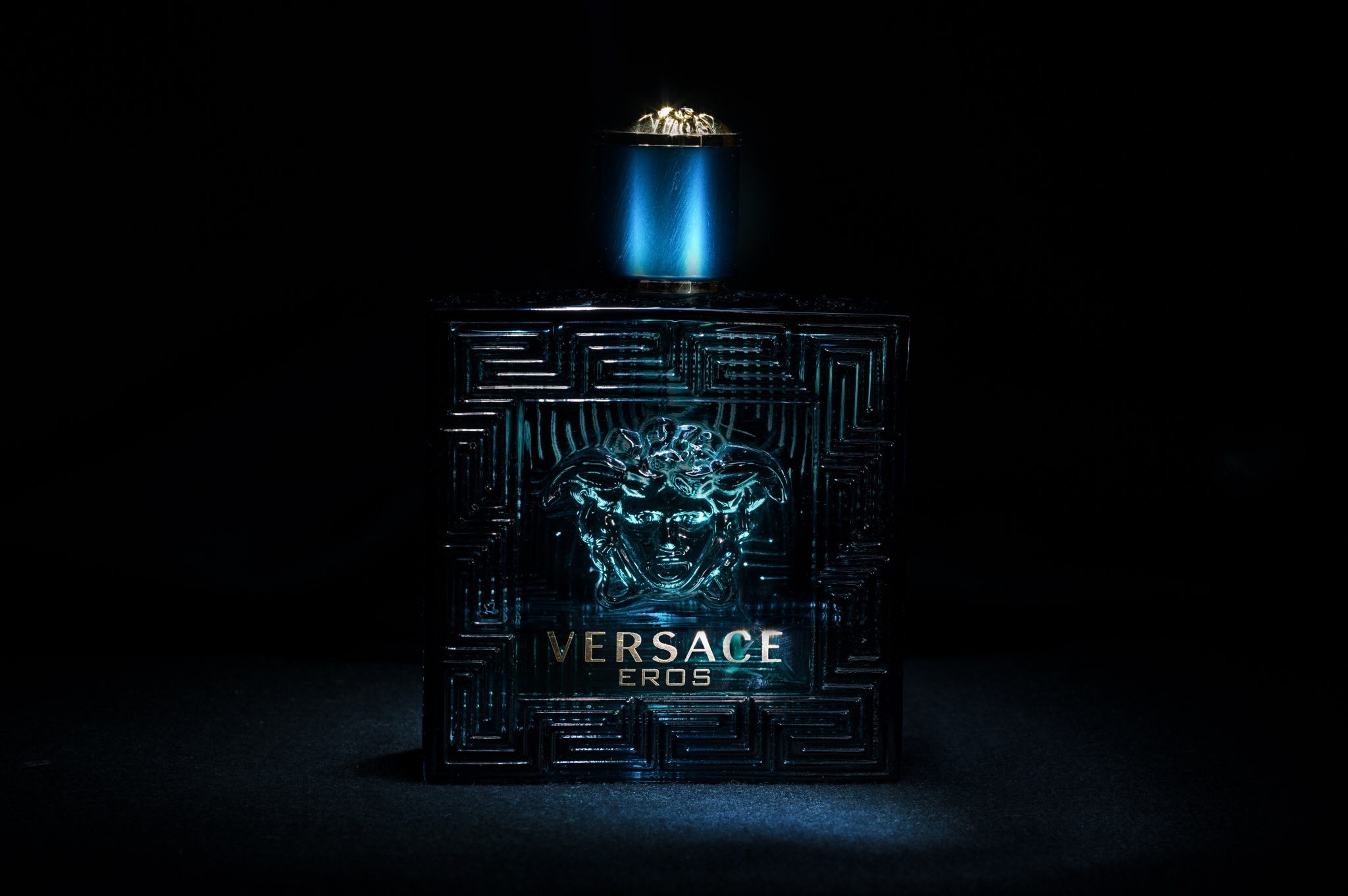 Pentax K-3 II + A Series Lens sample photo. Product shoot - versace eros cologne photography