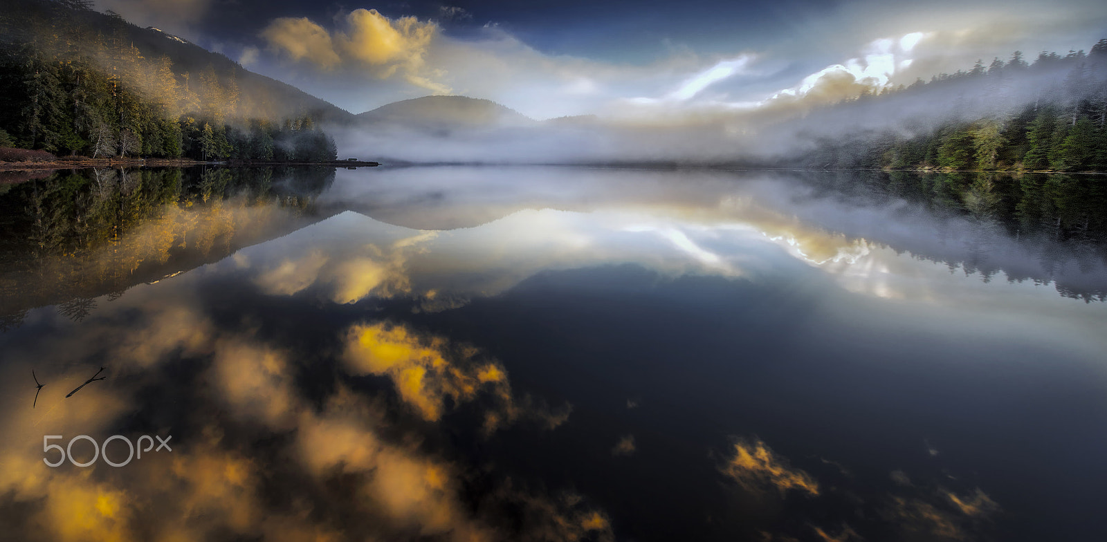 Pentax K-3 sample photo. Misty lake photography