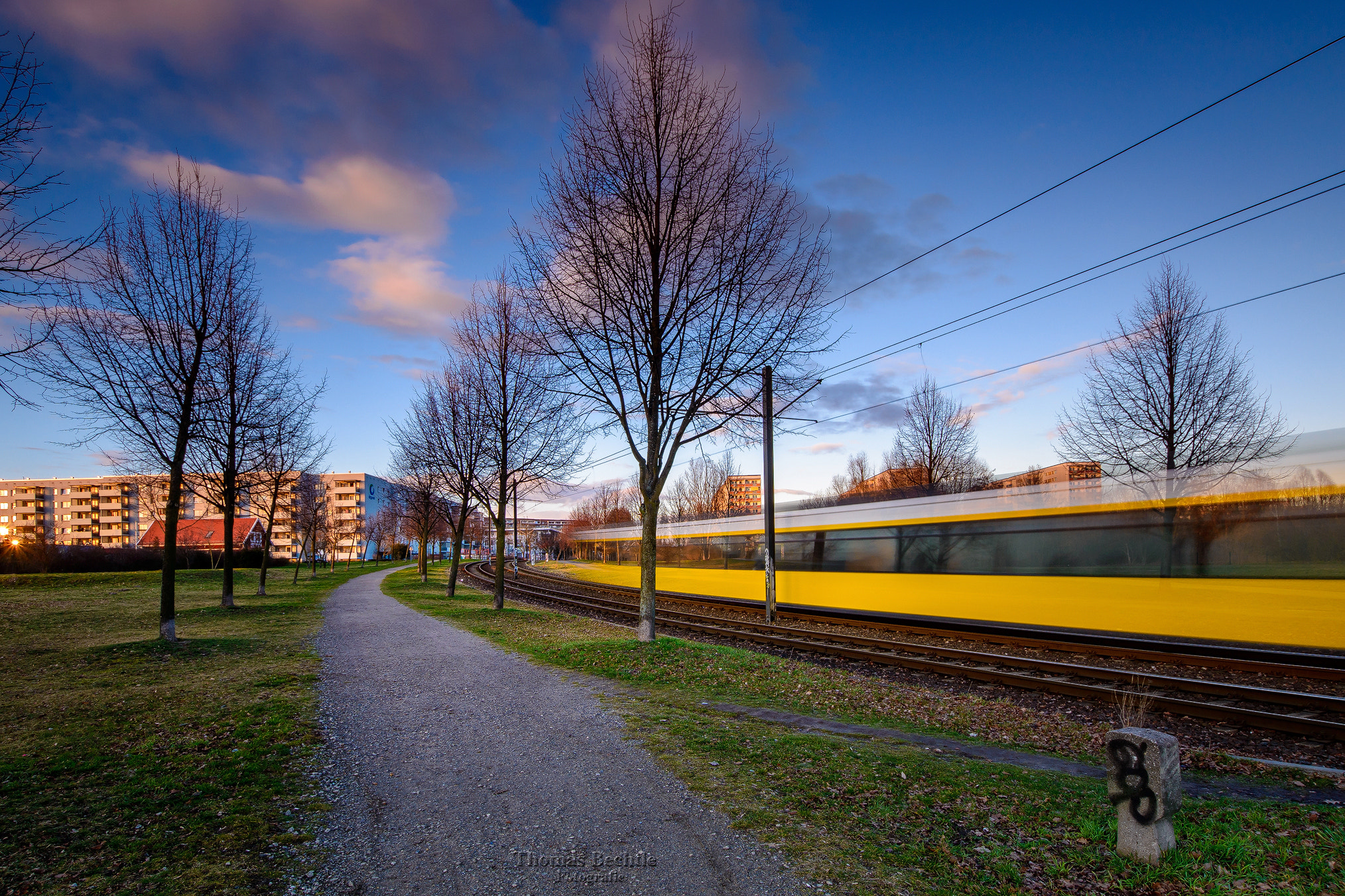 Nikon D800 + Sigma 10-20mm F3.5 EX DC HSM sample photo. Tram in berlin marzahn photography