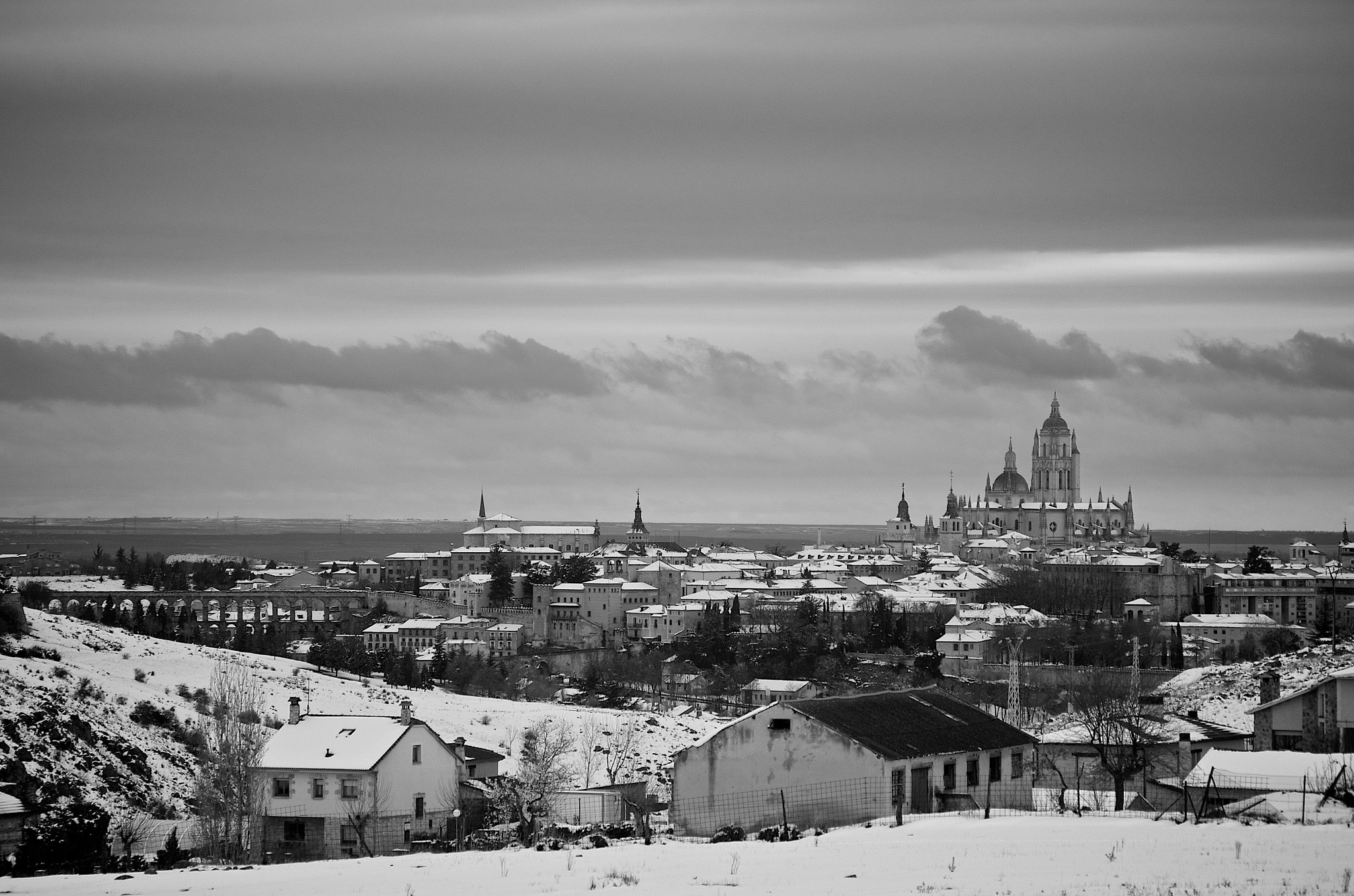 Pentax K-50 sample photo. Winter in segovia photography