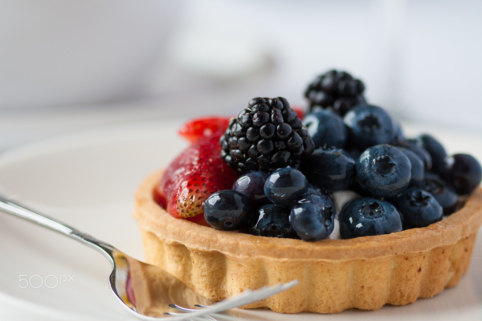 Canon EOS 30D sample photo. Berry tart photography