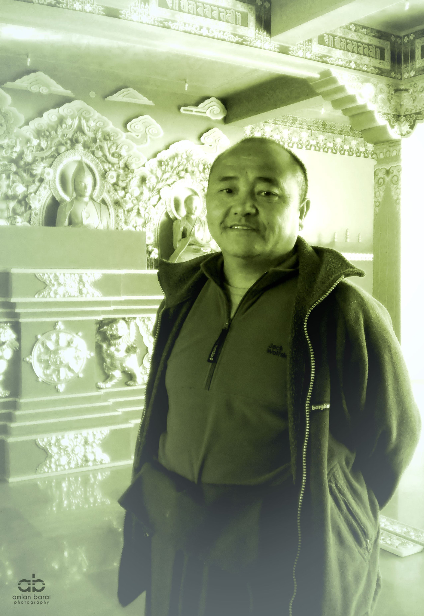 Olympus T105,T100,X36 sample photo. The monk and the monastery... photography