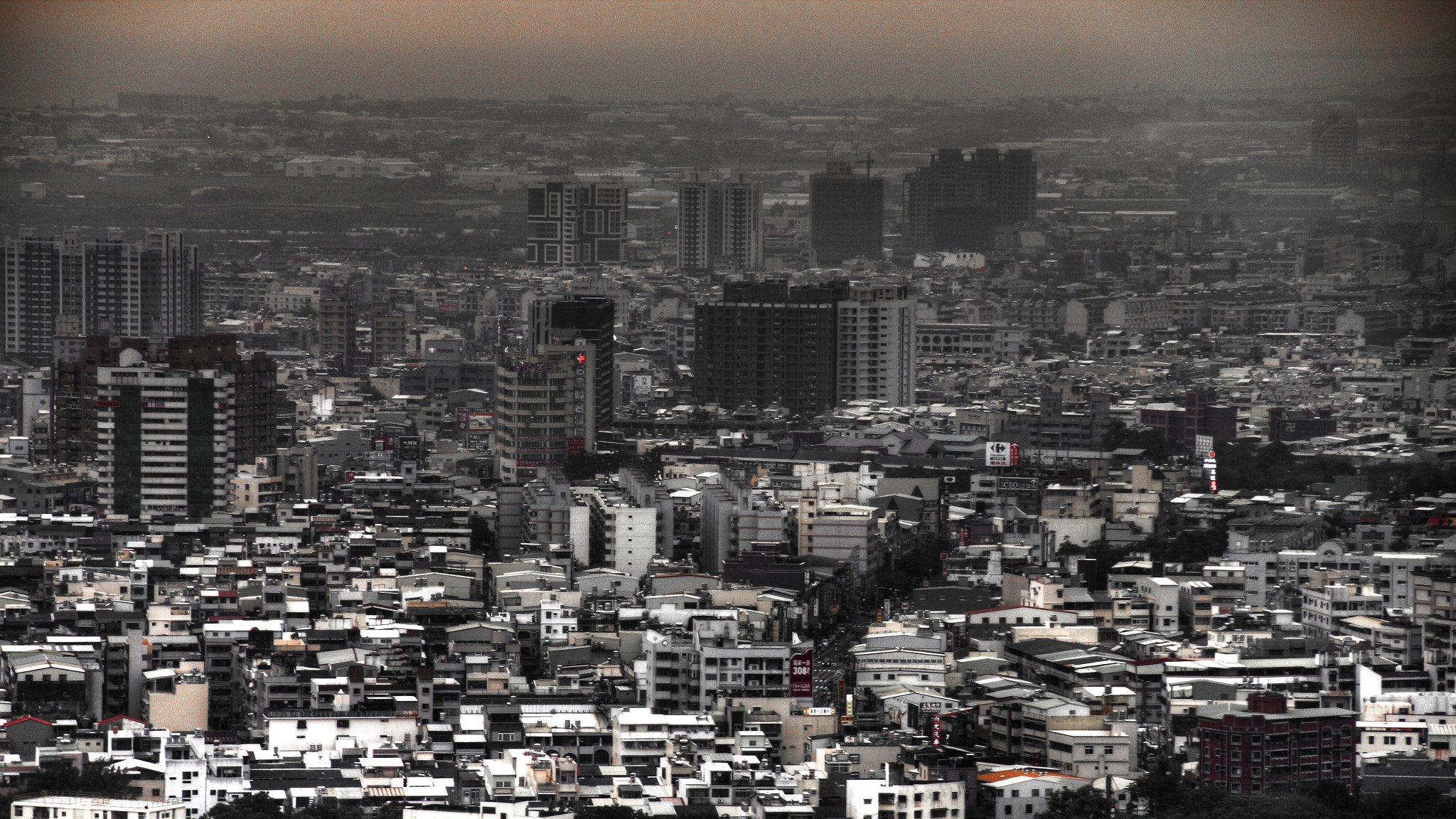 Canon EOS M sample photo. Smog city 霧霾之城 photography