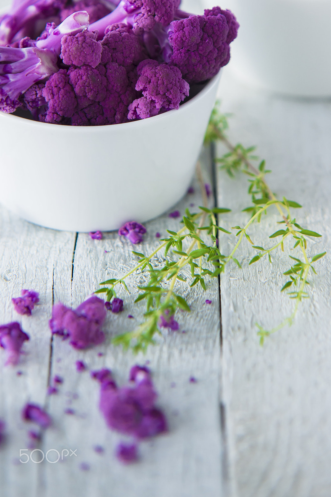 Sigma 70-200mm F2.8 EX DG Macro HSM II sample photo. Purple cauliflower photography