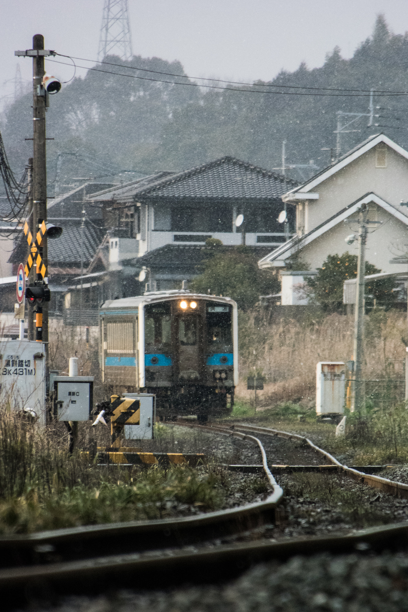 Nikon 1 V3 sample photo. Gotoji-line in snow photography