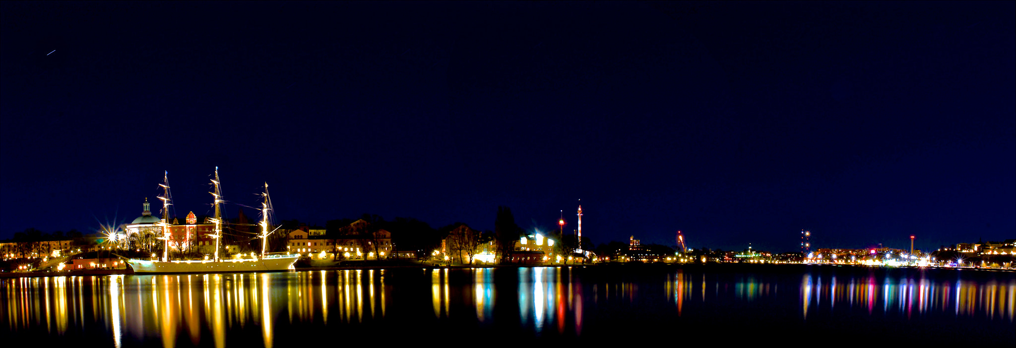 Sony SLT-A65 (SLT-A65V) + 20mm F2.8 sample photo. Stockholm by nigth photography