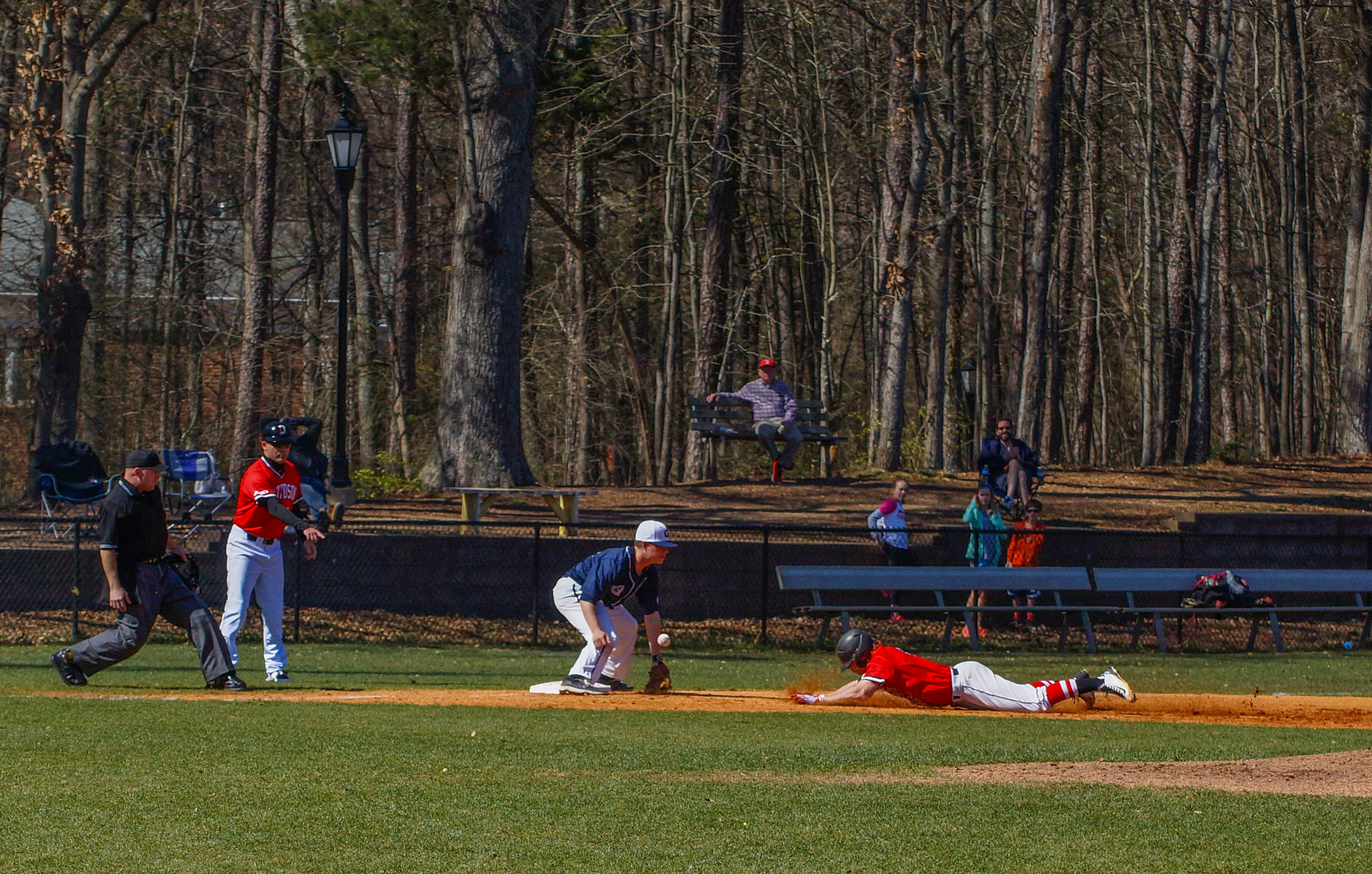 Sony SLT-A65 (SLT-A65V) + Tamron SP 70-300mm F4-5.6 Di USD sample photo. Davidson college baseballl photography