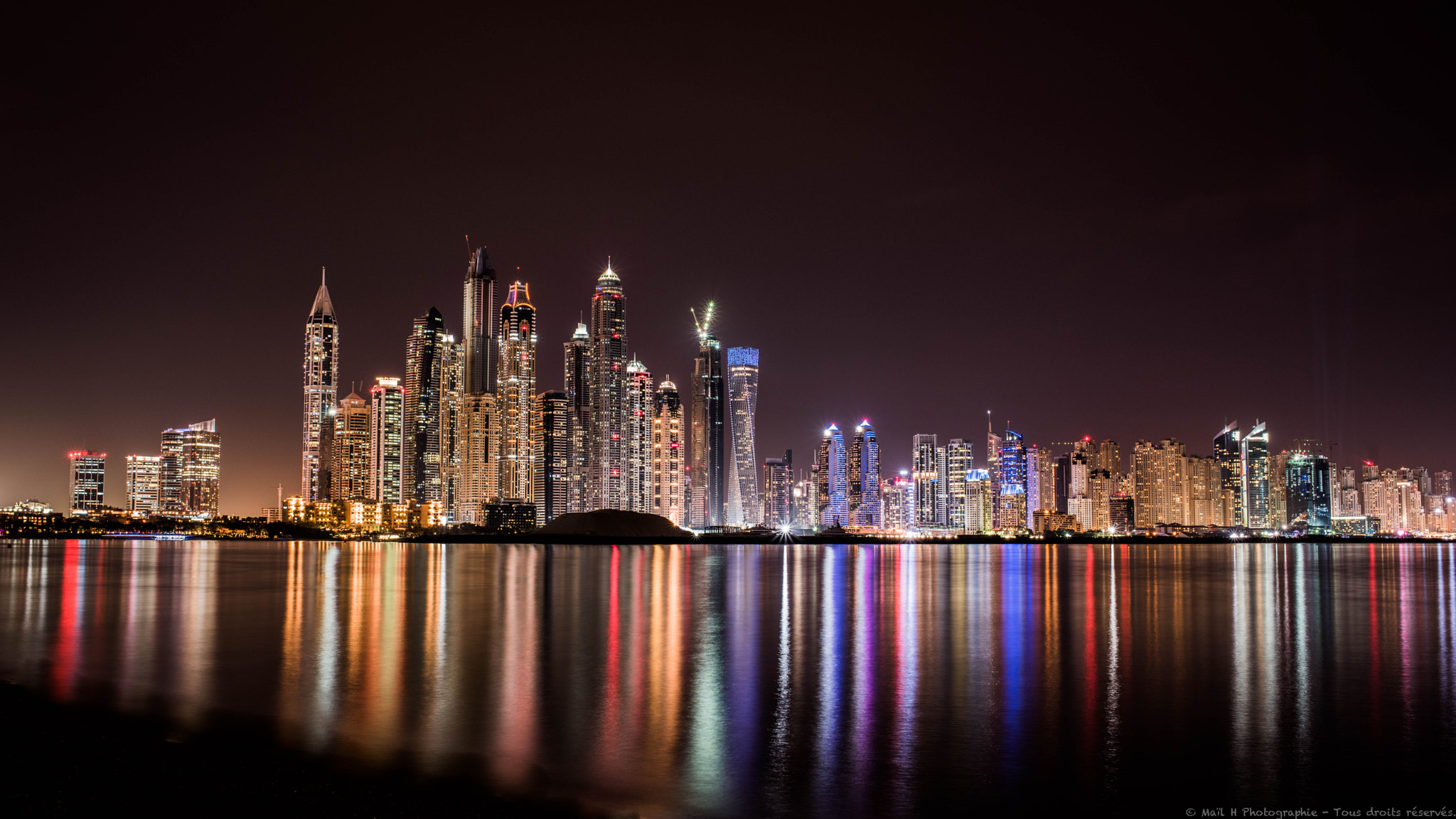 AF-S Nikkor 35mm f/1.8G sample photo. Dubai marina view photography