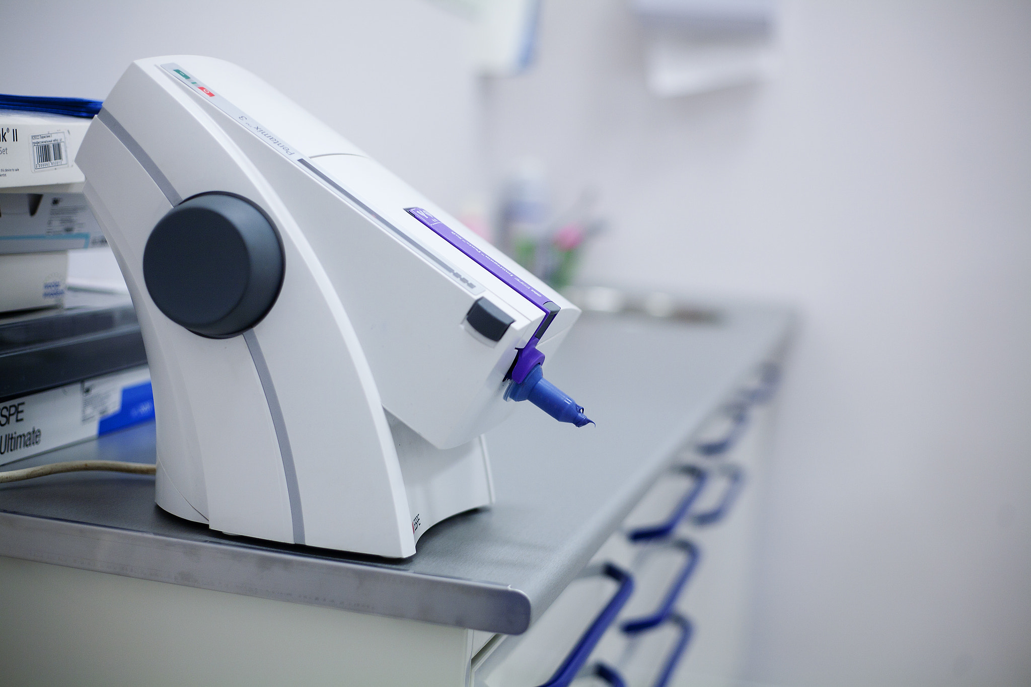 Canon EOS 5D + Canon EF 50mm f/1.8 sample photo. Dental machine and equipment photography