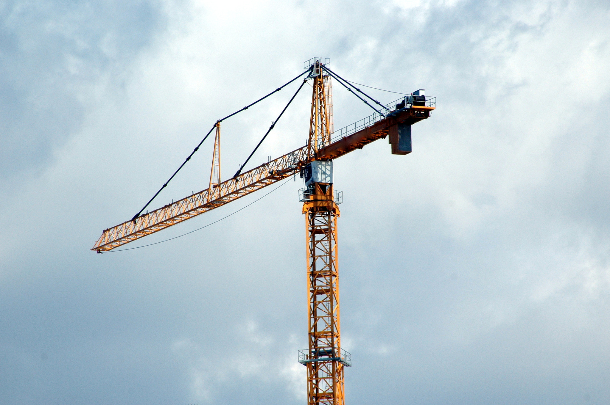 Nikon D70 sample photo. Construction crane. photography