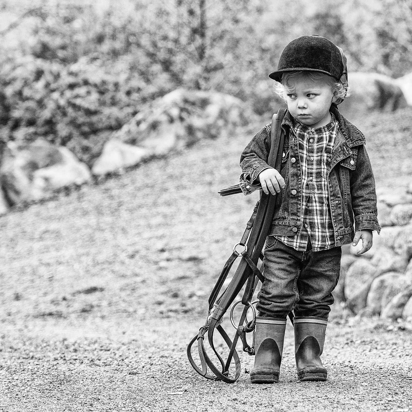 Sony ILCA-77M2 + 70-200mm F2.8 sample photo. Sad little rider photography