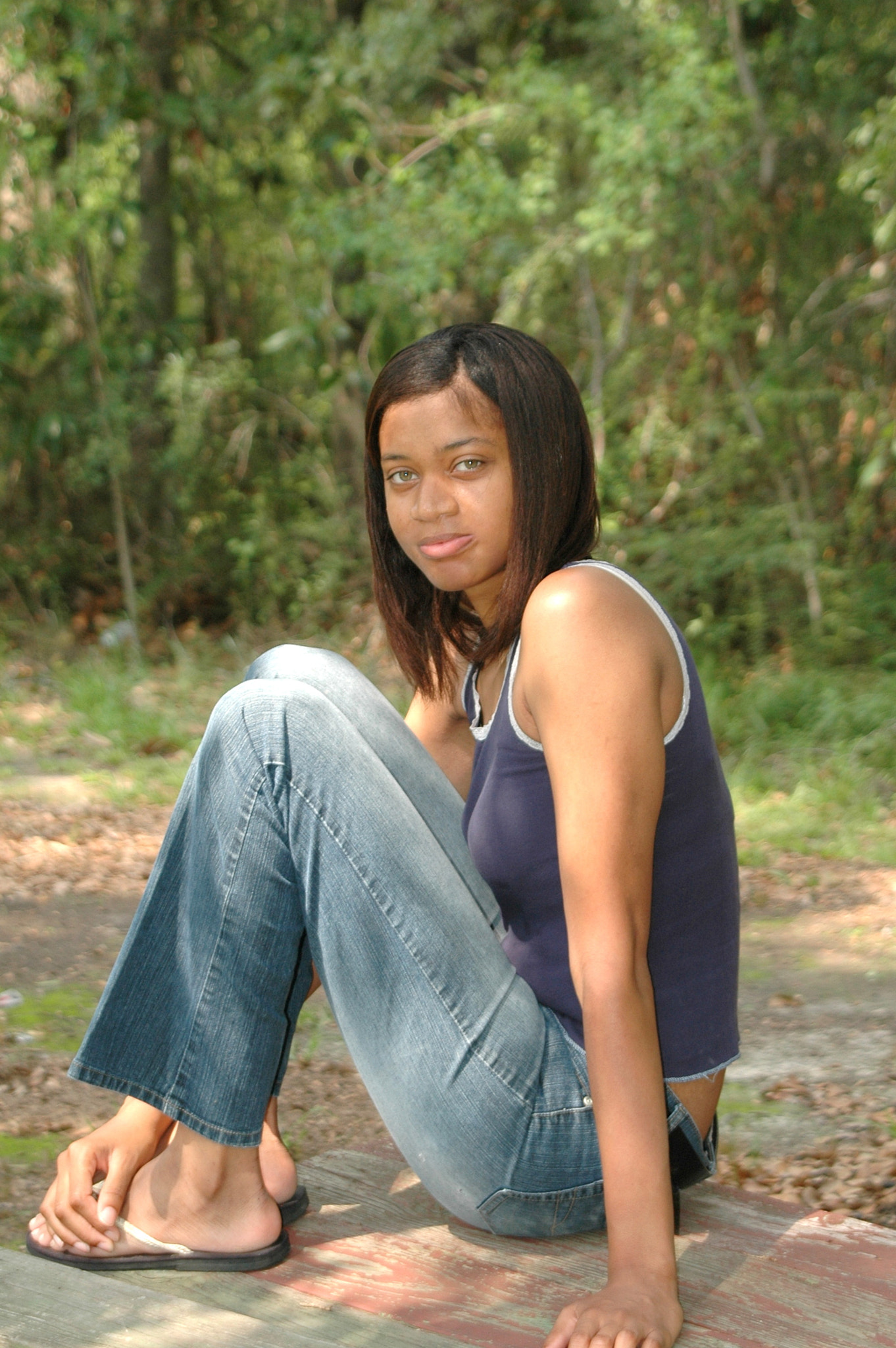 Nikon D70 + Tamron AF 28-300mm F3.5-6.3 XR Di LD Aspherical (IF) Macro sample photo. African american female. photography