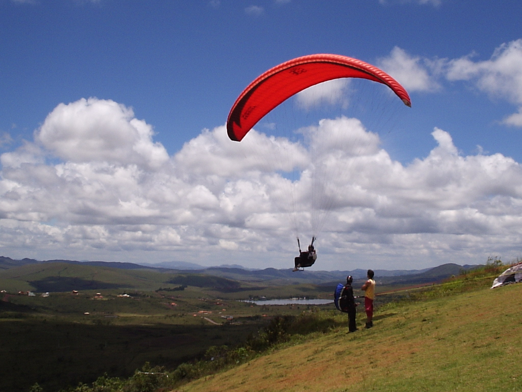 Olympus C160,D395 sample photo. Paraglider - serra da moeda - nova lima/mg photography