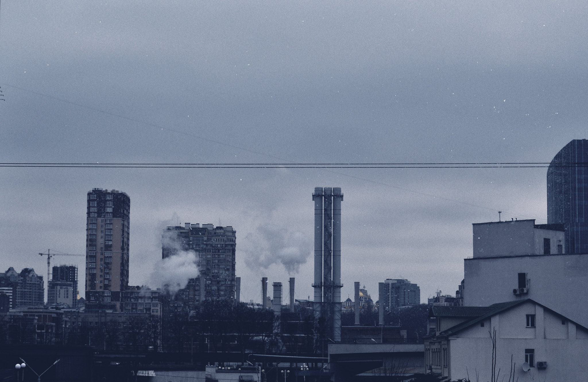 Nikon AF-S Nikkor 400mm F2.8D ED-IF II sample photo. Industrial landscape. "vokzalnaya" station photography