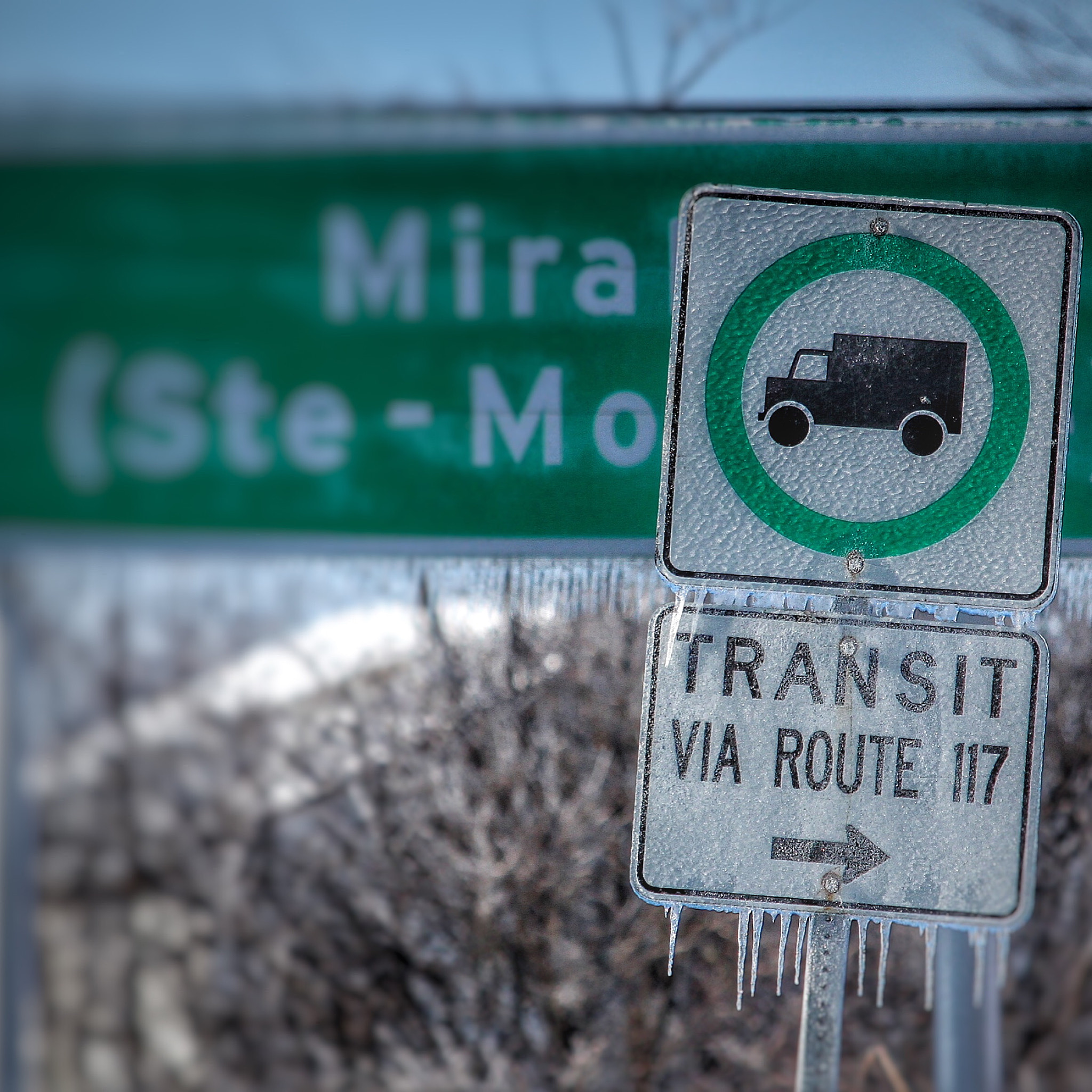 Canon EF 70-300mm F4-5.6 IS USM sample photo. Ice storm photography