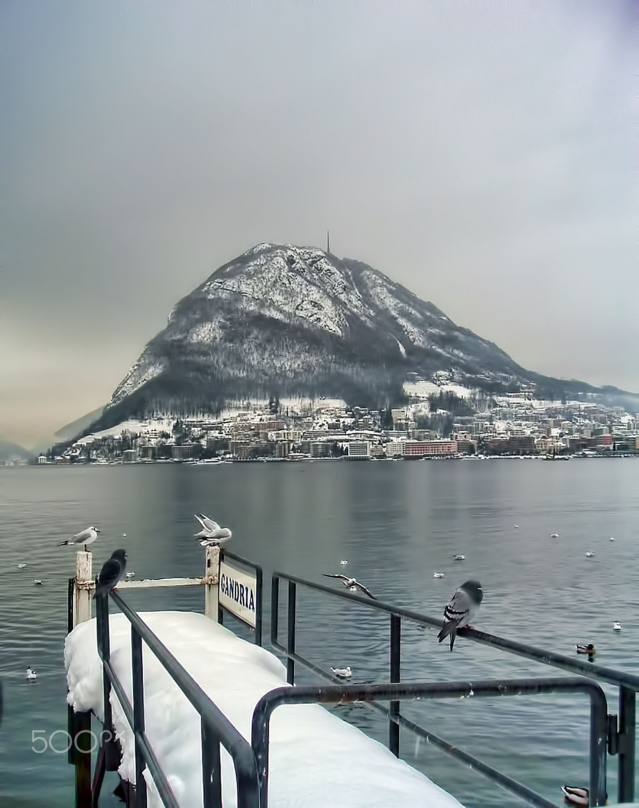 Fujifilm FinePix A210 sample photo. Lugano verschneit photography