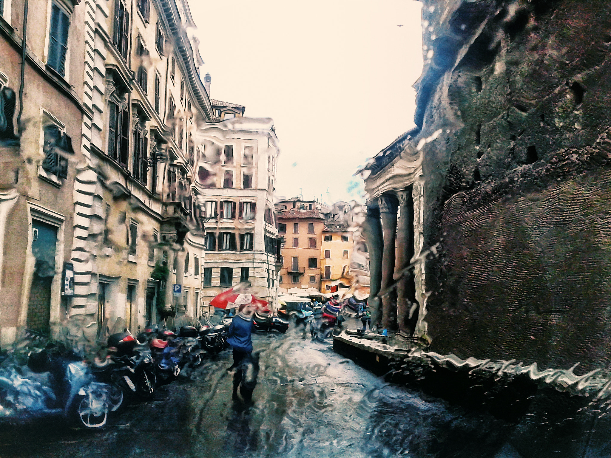 Samsung Galaxy S Advance sample photo. Quando a roma piove photography