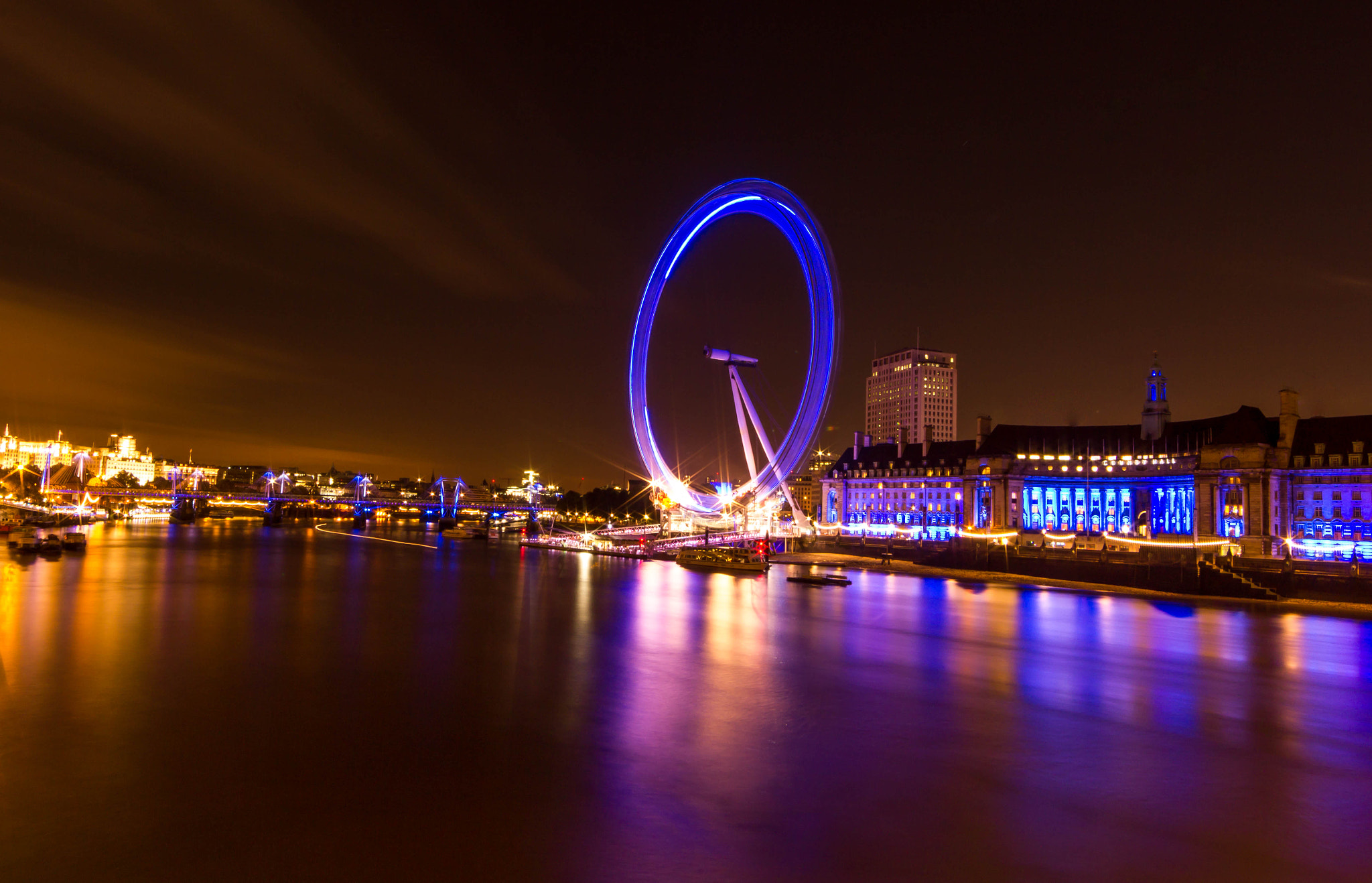 Canon EF 14mm F2.8L II USM sample photo. London eye photography