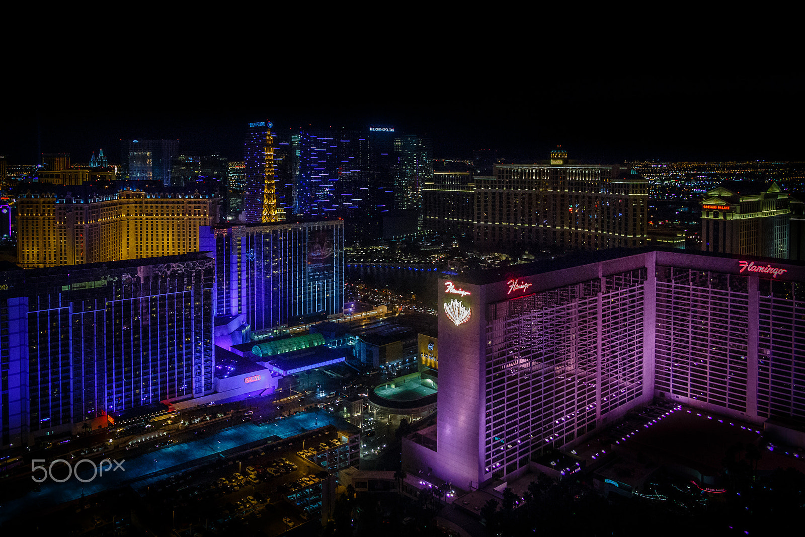 Canon EF 24-85mm F3.5-4.5 USM sample photo. Las vegas at night photography