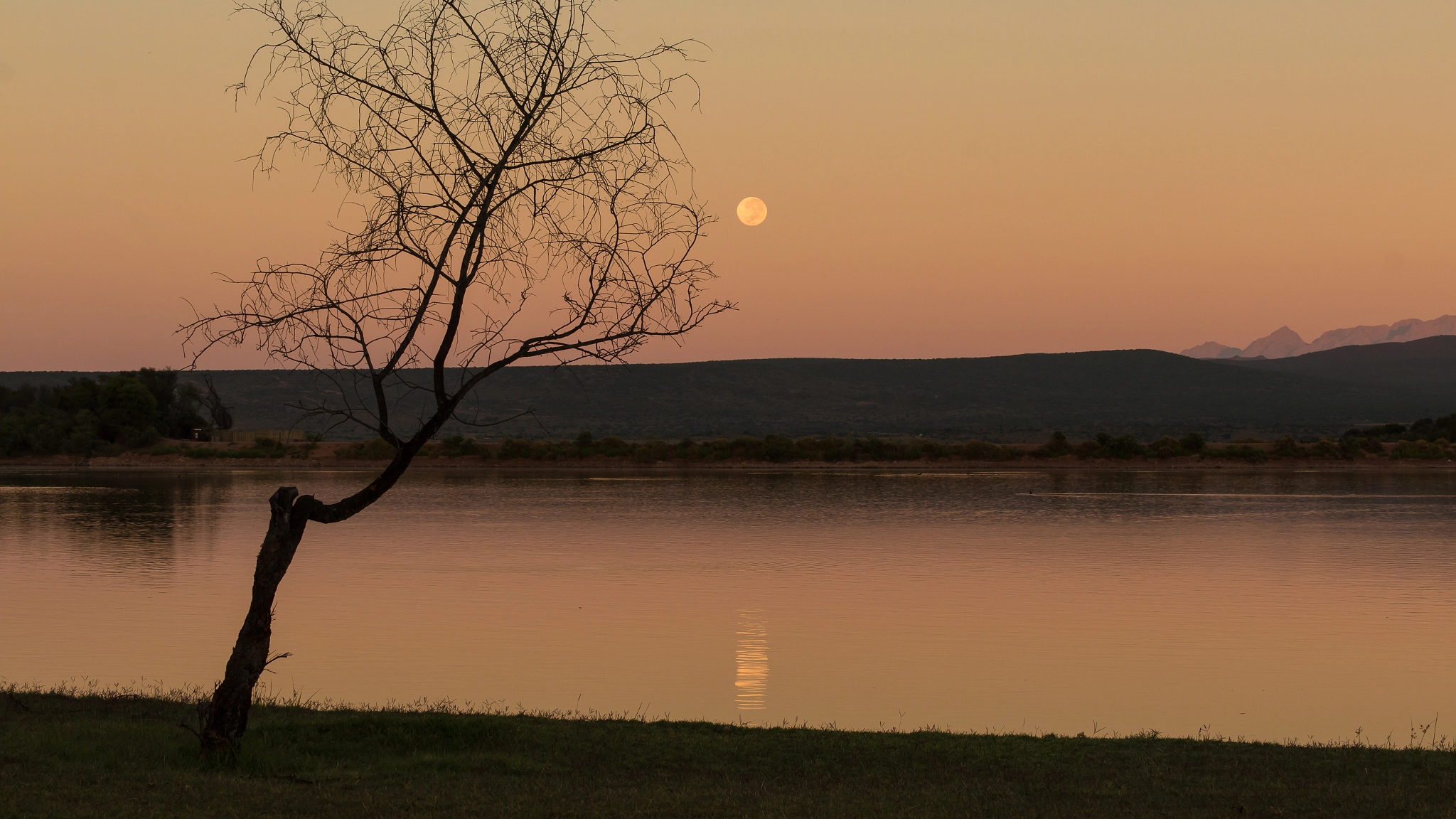 Sigma APO 50-150mm f/2.8 [II] EX DC HSM sample photo. Moon over karoo photography
