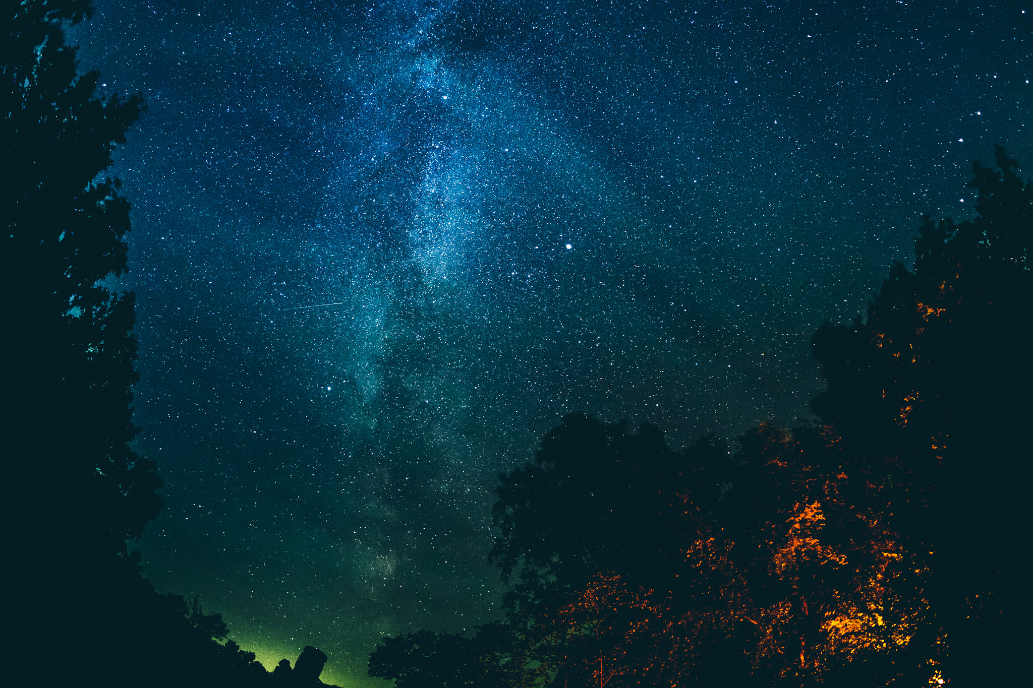 Olympus OM-D E-M1 + OLYMPUS M.8mm F1.8 sample photo. Milky night above denmark photography