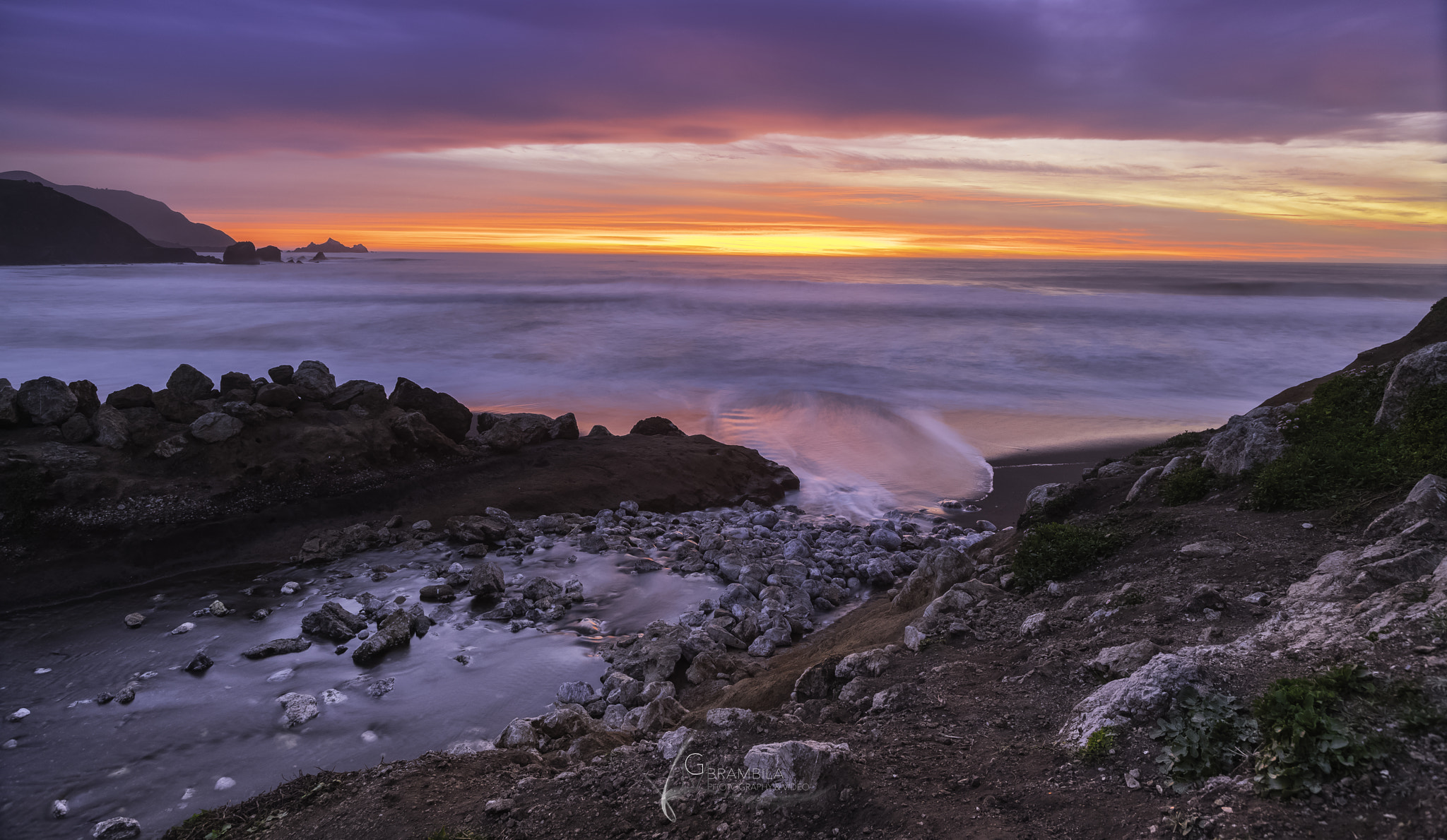 Sony a7R II + Sony Vario-Sonnar T* 16-35mm F2.8 ZA SSM sample photo. Pacifica ca beach sunset photography