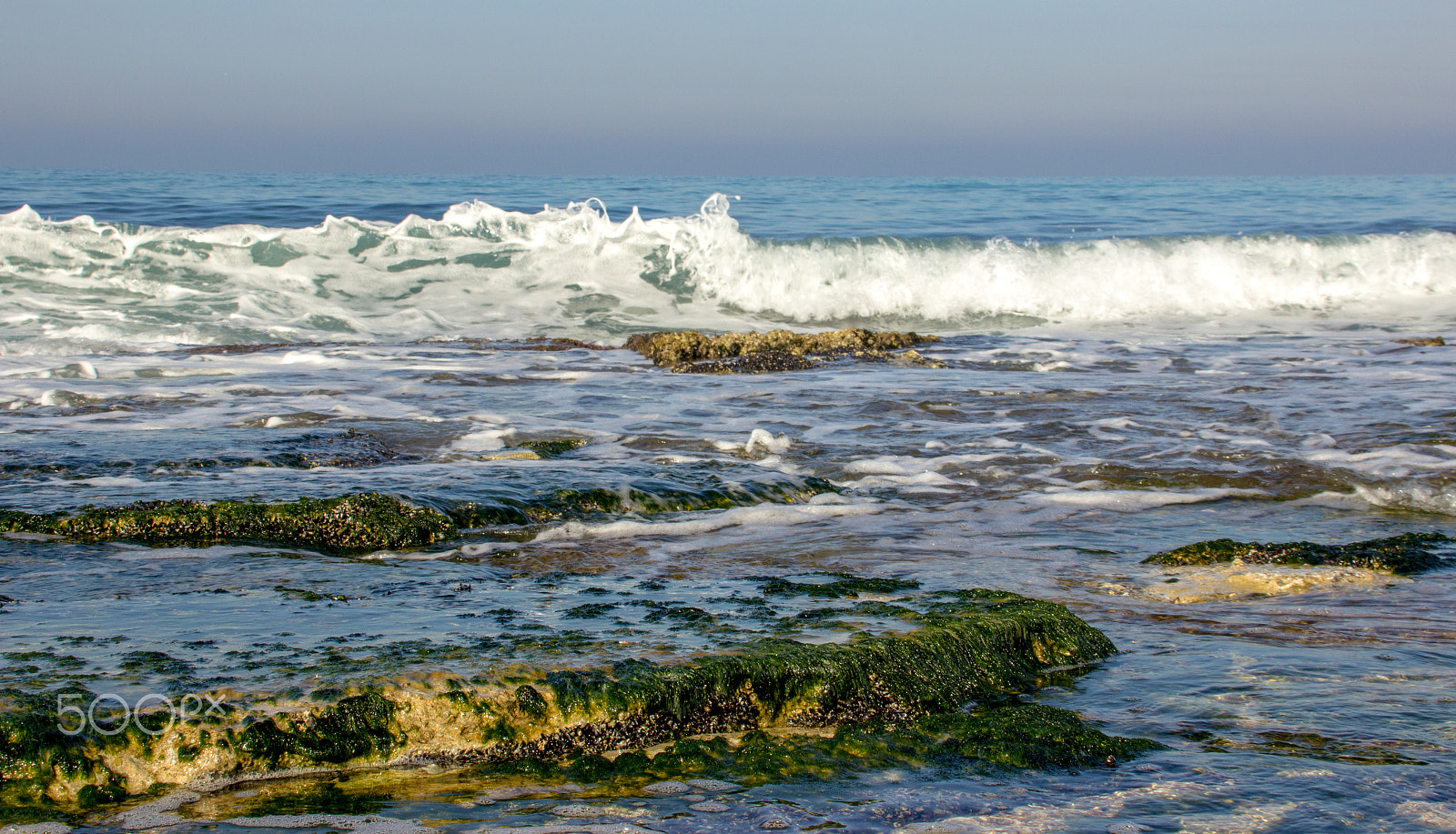 Canon EF 75-300mm F4.0-5.6 IS USM sample photo. Morning surf on the mediterranean sea near rosh ha photography