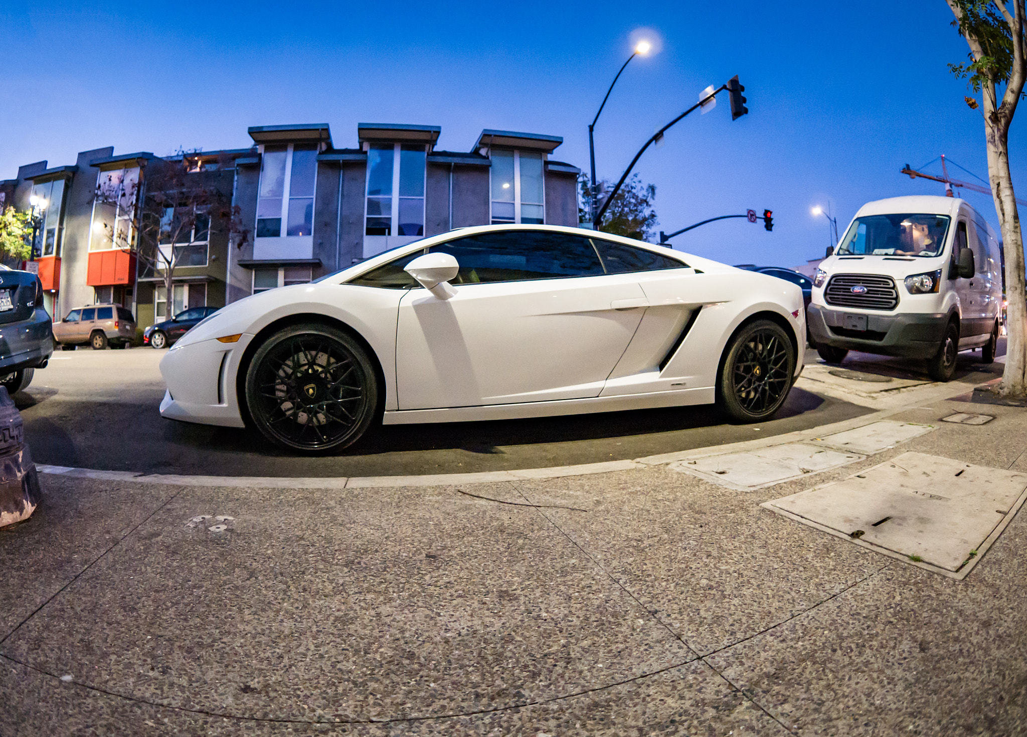 Panasonic Lumix DMC-GX7 + OLYMPUS M.8mm F1.8 sample photo. Lamborghini gallardo lp 550-2 side photography