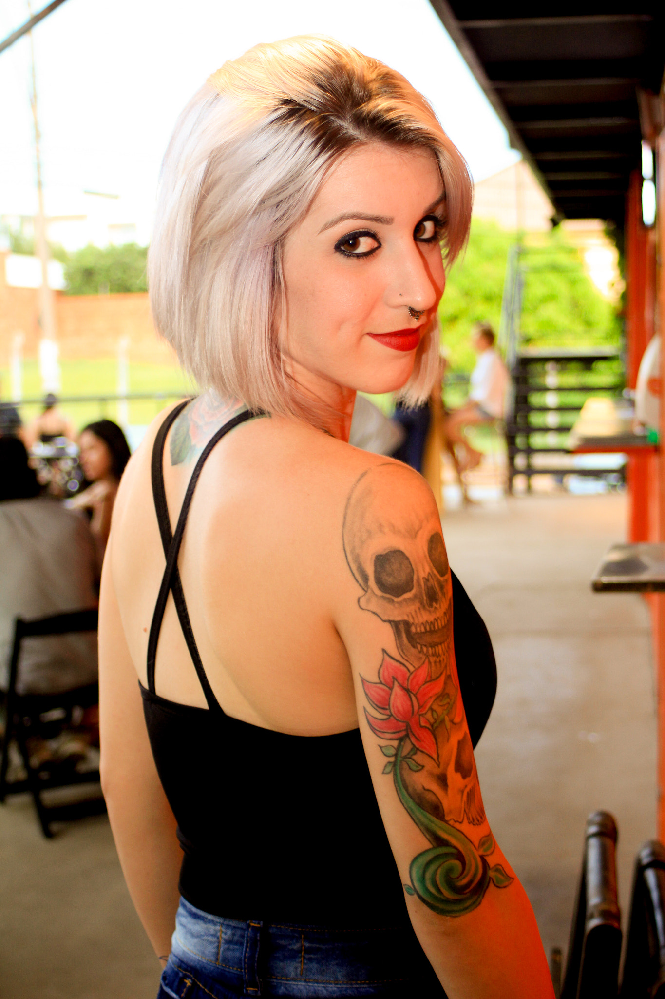 Canon EF 28-80mm f/3.5-5.6 USM IV sample photo. Jas cam model tatoo photography