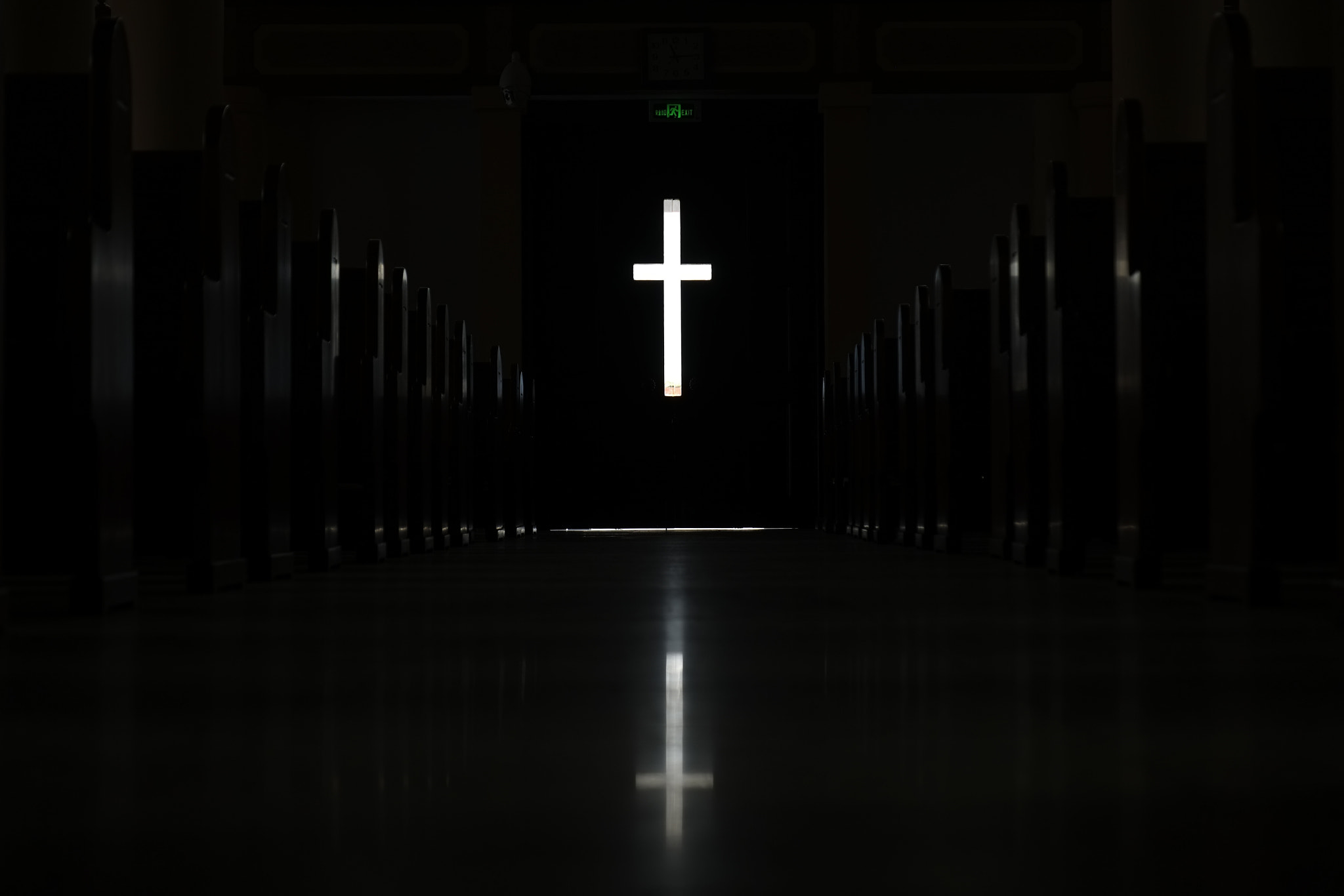 Fujifilm X-Pro1 + Fujifilm XF 18-135mm F3.5-5.6 R LM OIS WR sample photo. Exit of a church photography