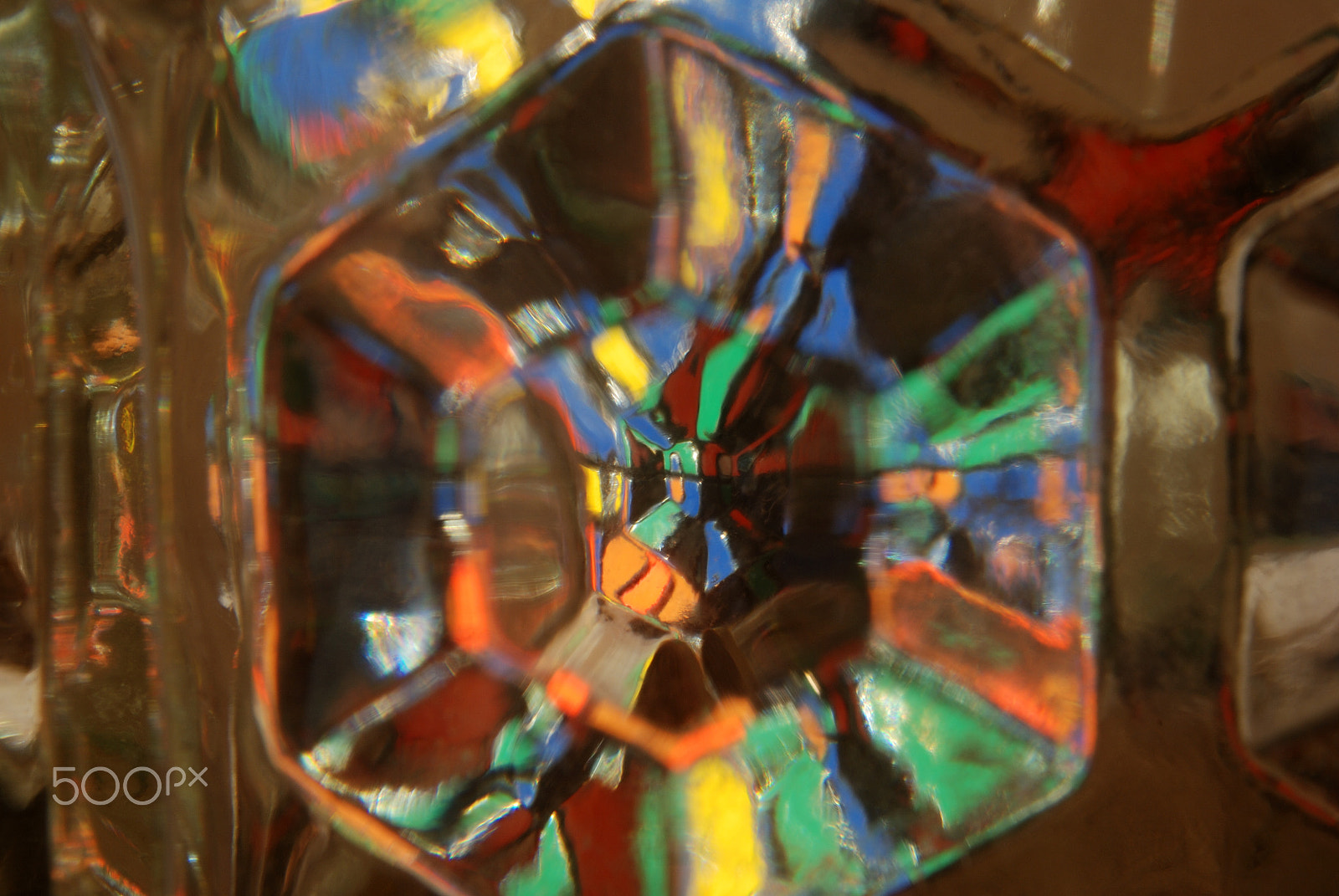 AF Zoom-Nikkor 35-80mm f/4-5.6D sample photo. Rubic cube behind a glass brick photography