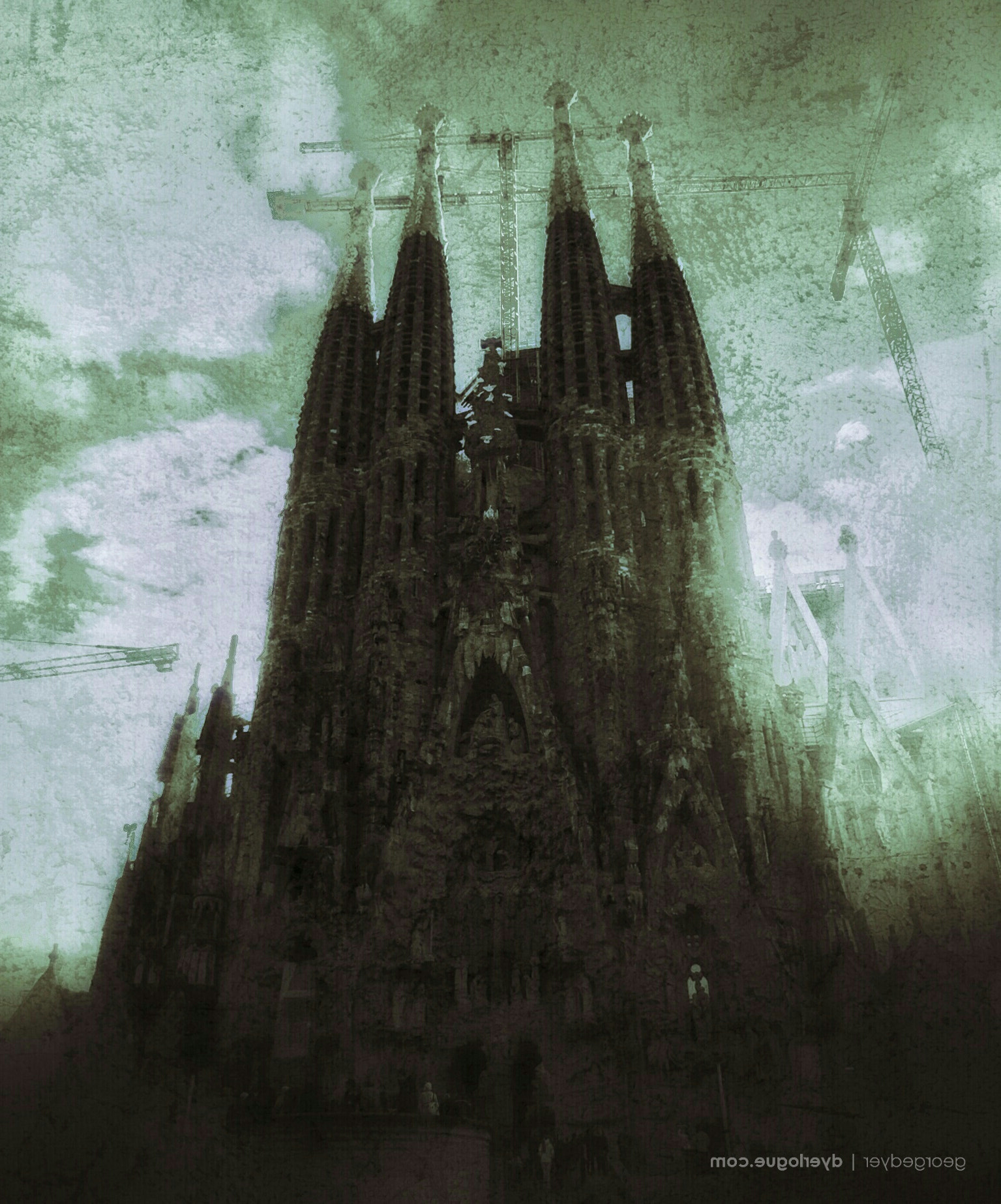 Olympus VR350,D755 sample photo. Sagrada família, barcelona photography