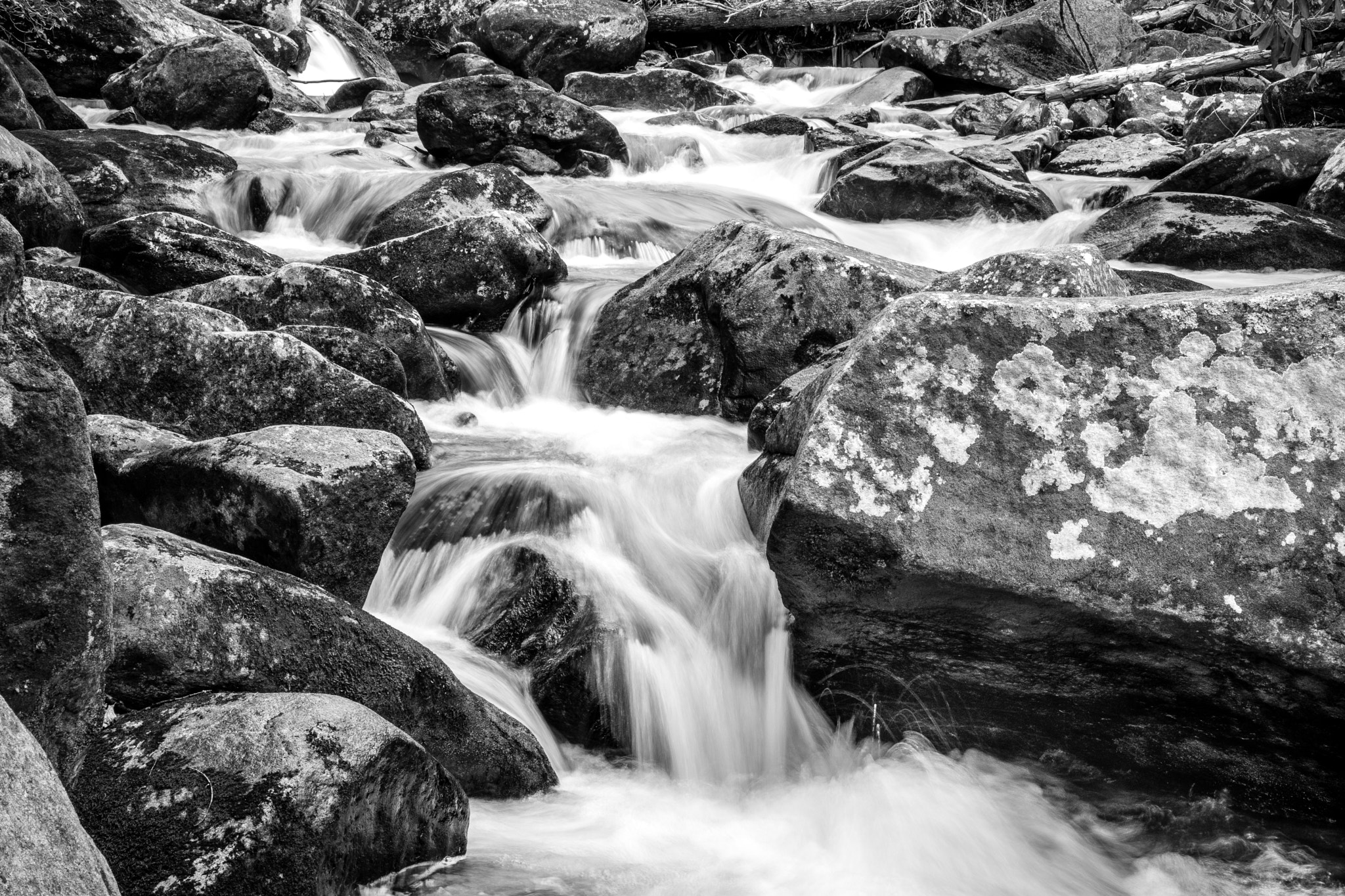 Nikon D7200 + AF-S VR DX 16-80mm f/2.8-4.0E ED sample photo. Rock &amp; water; black and white photography