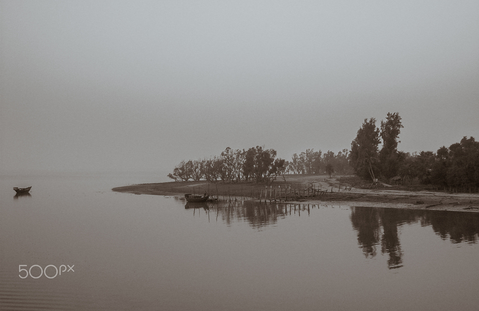 Samsung L700 sample photo. The silence of fog photography